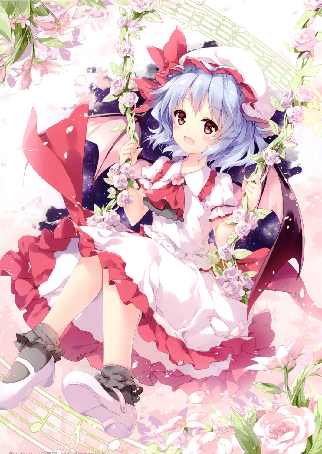 haru_mochi heels mochizuki_shiina remilia_scarlet touhou wings