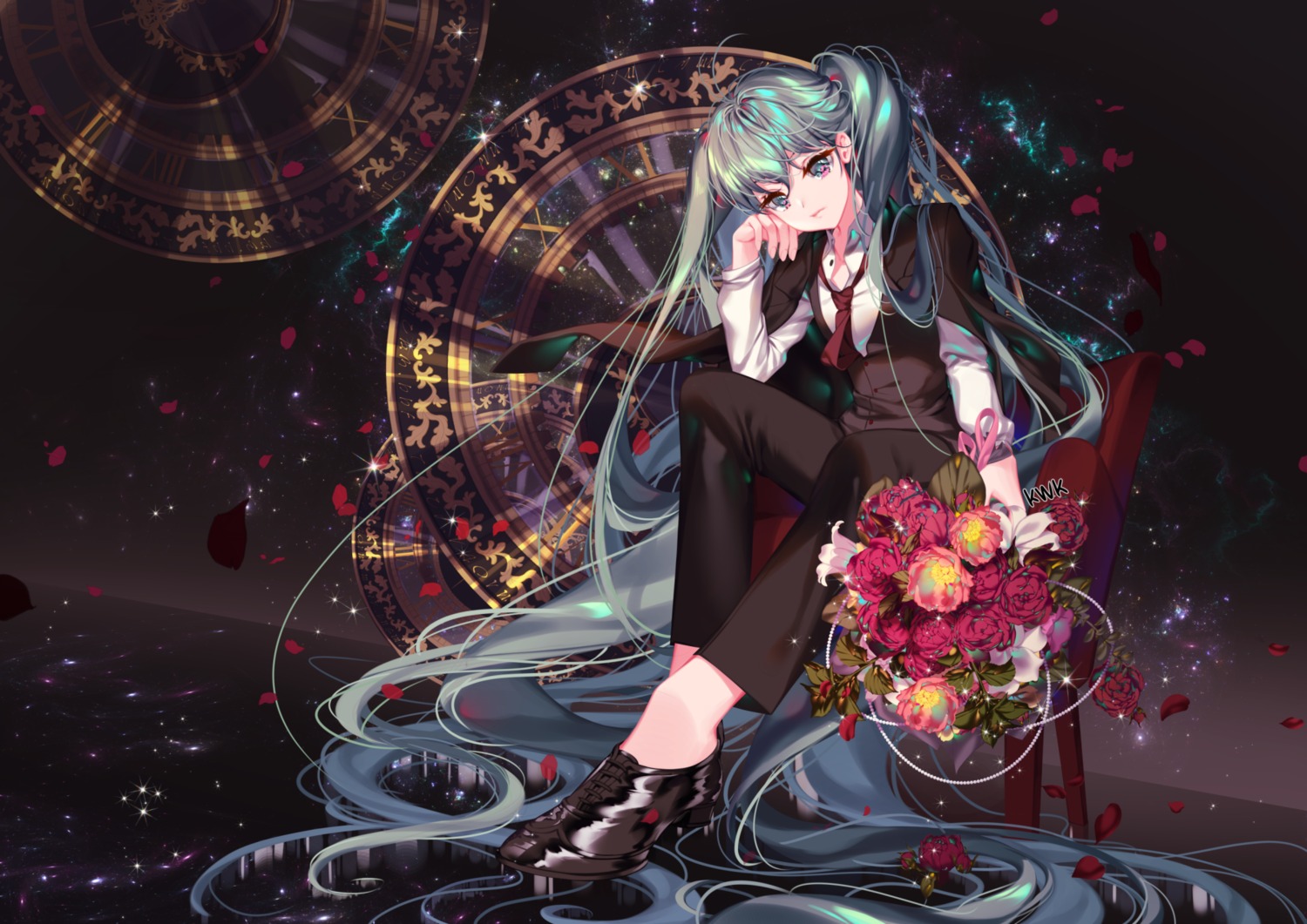 hatsune_miku heels kosanmaka vocaloid