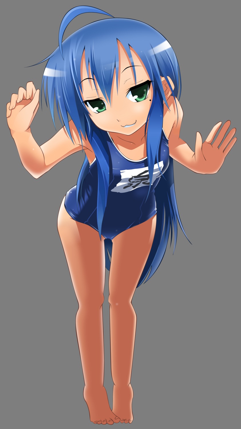 izumi_konata lucky_star nilitsu school_swimsuit swimsuits transparent_png vector_trace