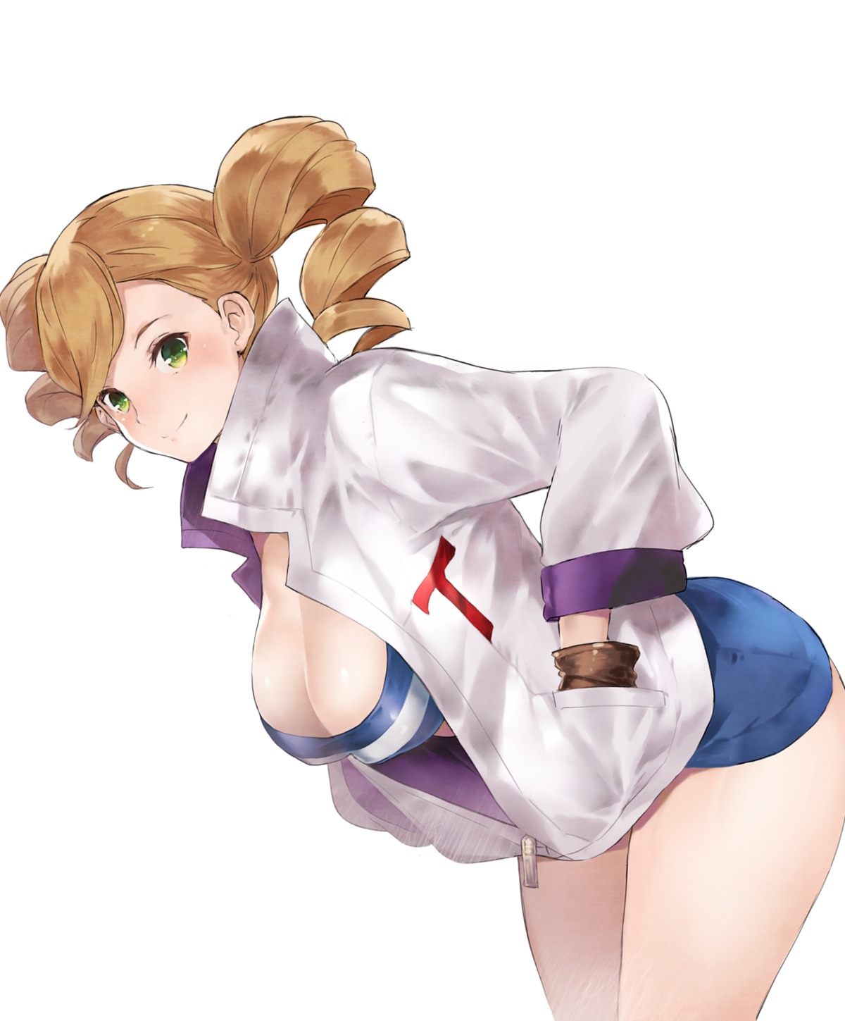 cleavage echo_turbine erect_nipples gundam gundam_iron-blooded_orphans no_bra open_shirt tokopi