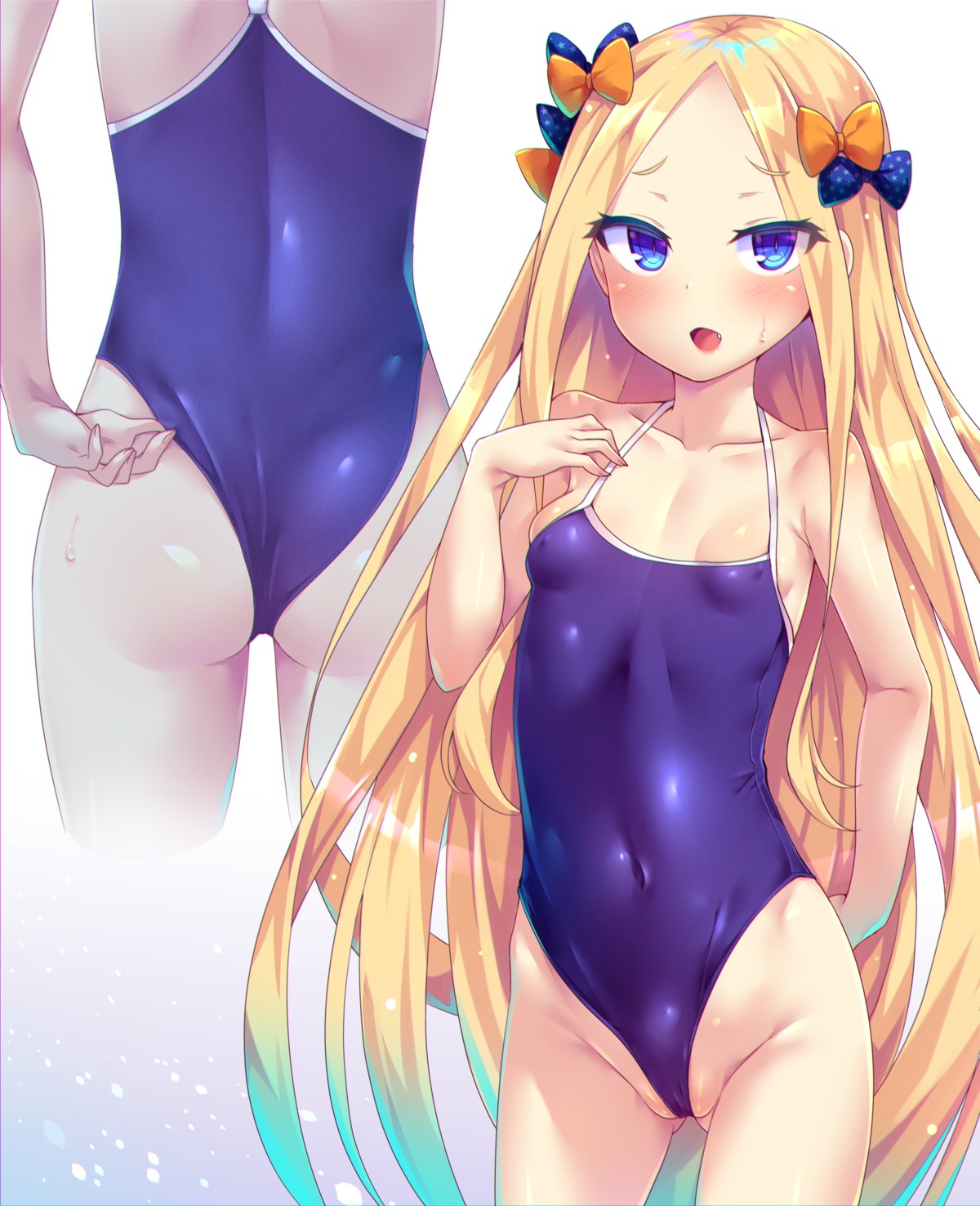 abigail_williams_(fate) ass cameltoe erect_nipples fate/grand_order loli school_swimsuit swimsuits toraishi_666