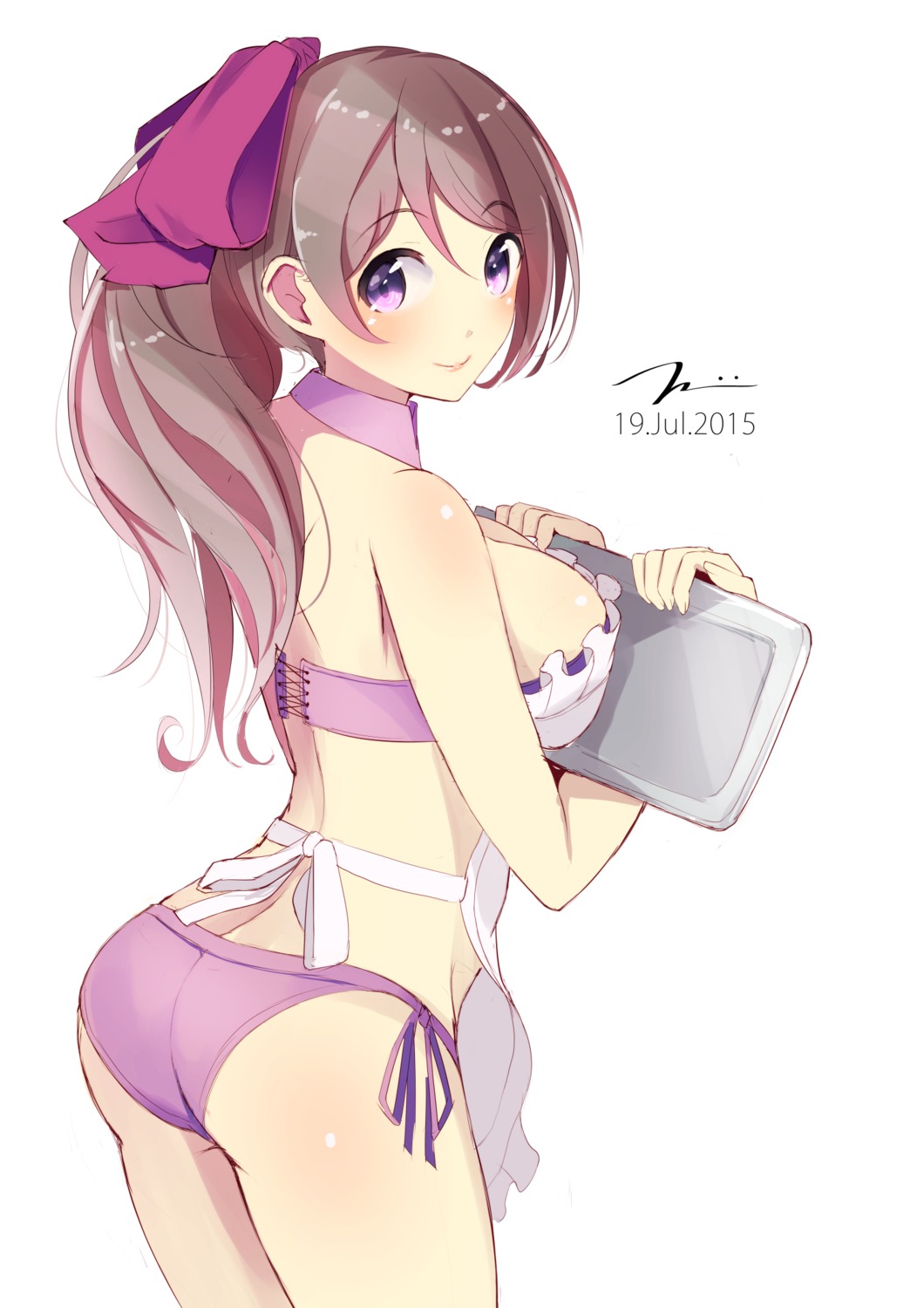 ass bikini cleavage kantai_collection mamiya_(kancolle) swimsuits tbd11