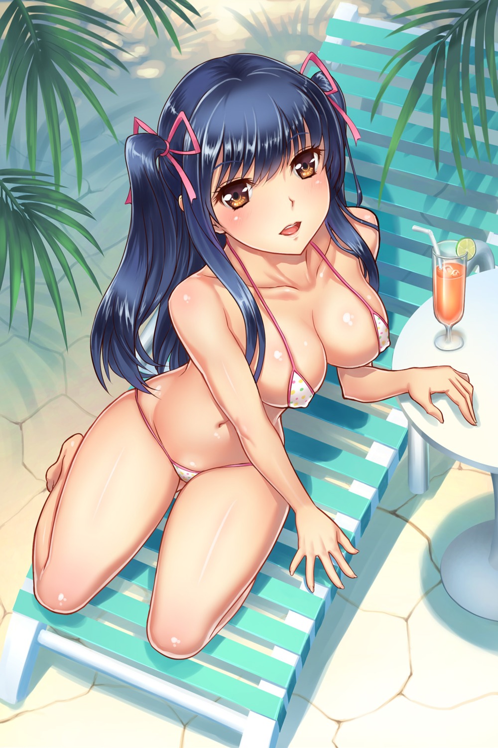 bikini cleavage erect_nipples swimsuits thighhighs youbou