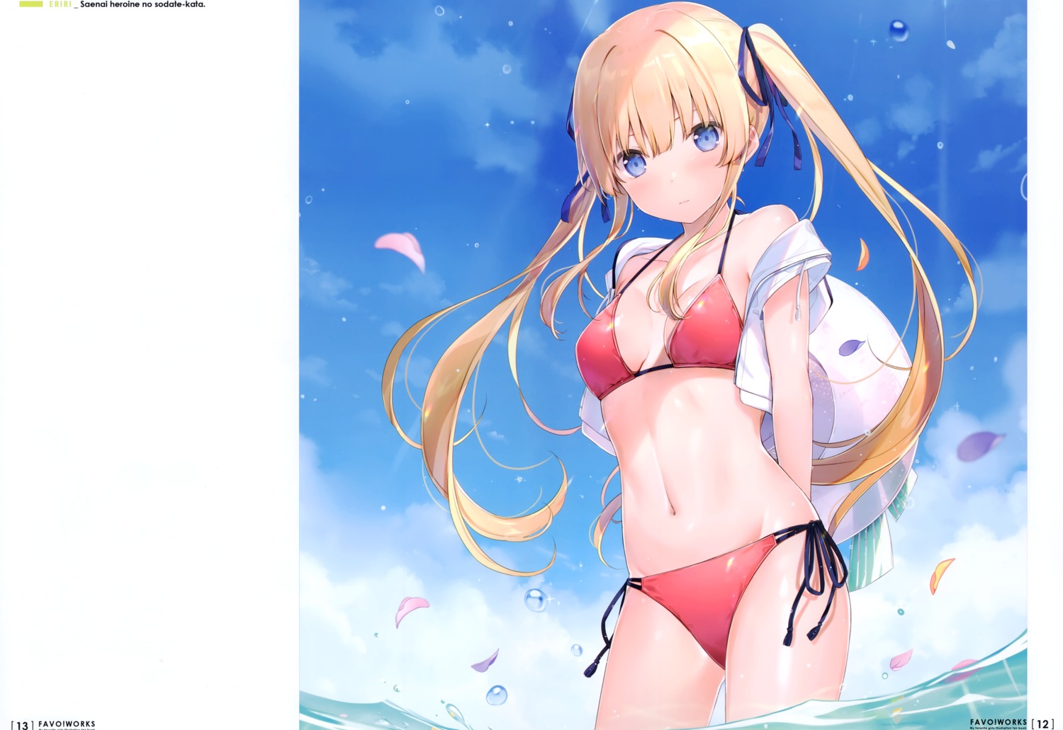 6u bikini cleavage eternal_land saenai_heroine_no_sodatekata sawamura_spencer_eriri swimsuits