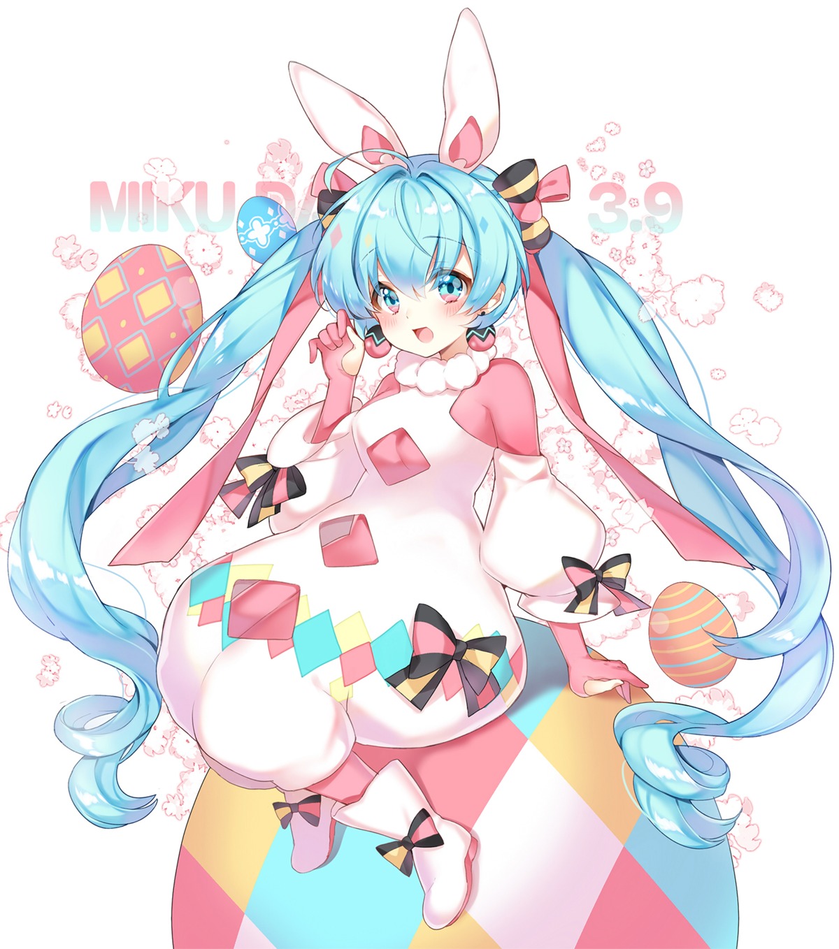 animal_ears bunny_ears hatsune_miku pingo vocaloid