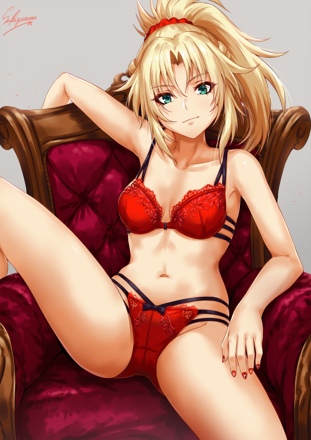 bra cleavage fate/grand_order mordred_(fate) pantsu sakiyamama