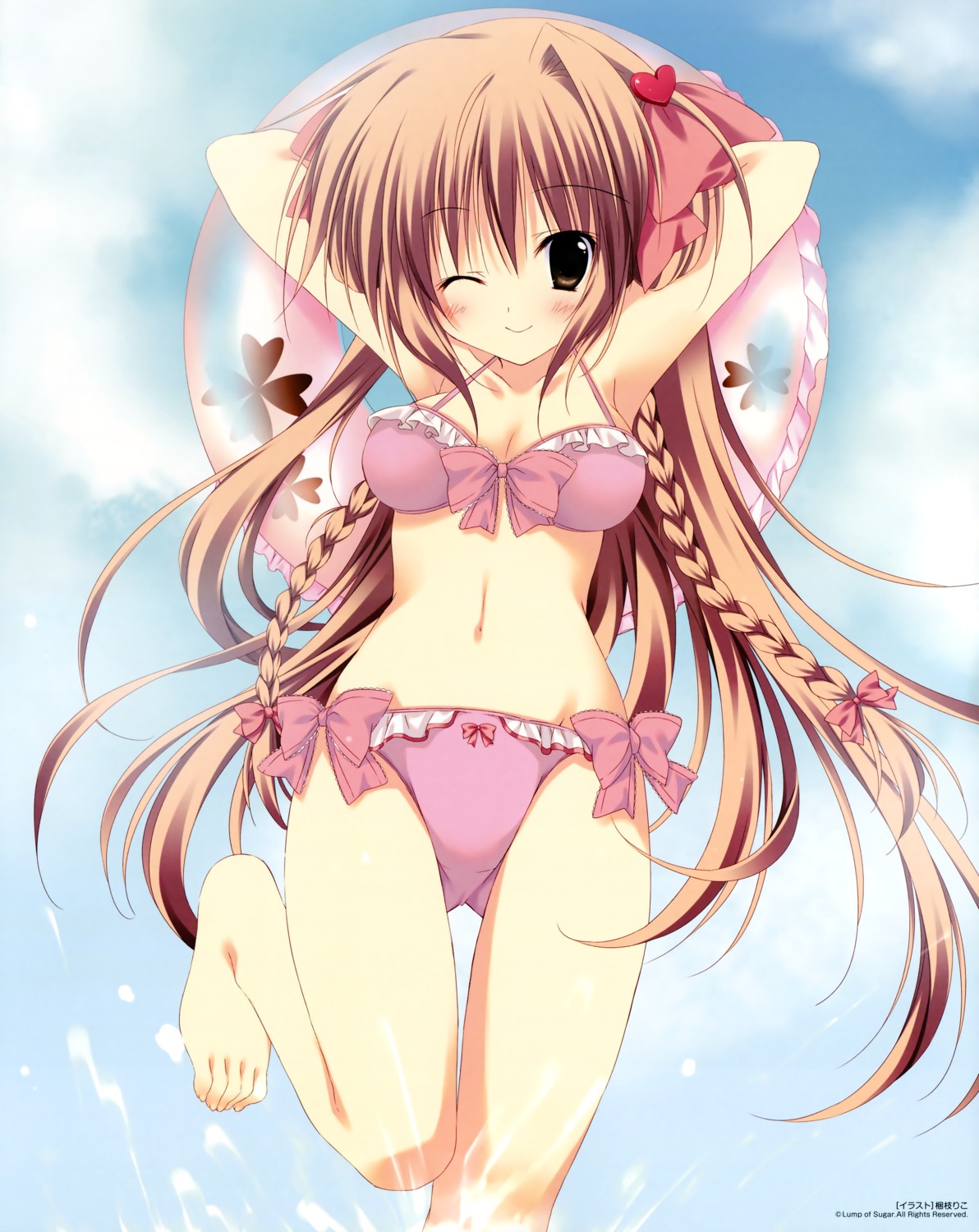 bikini gakuou konoe_akari korie_riko swimsuits