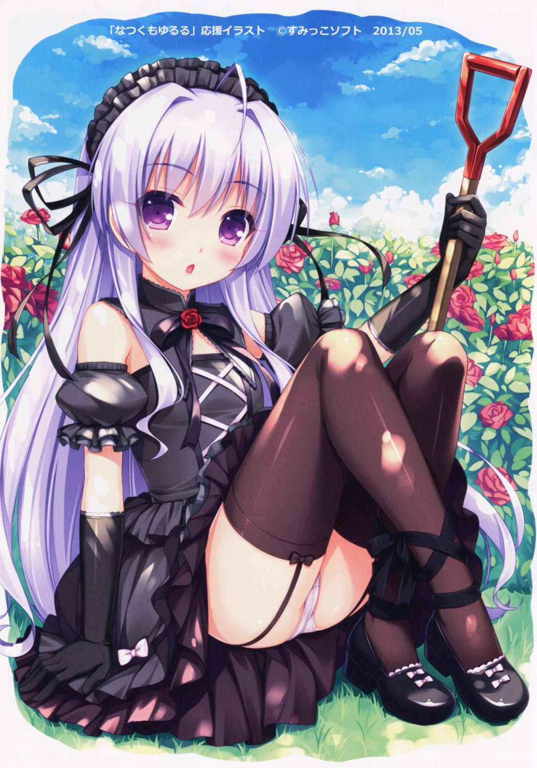 cameltoe gothic_lolita heels lolita_fashion natsukumo_yururu neko_works pantsu sagiri_shiho sayori stockings thighhighs