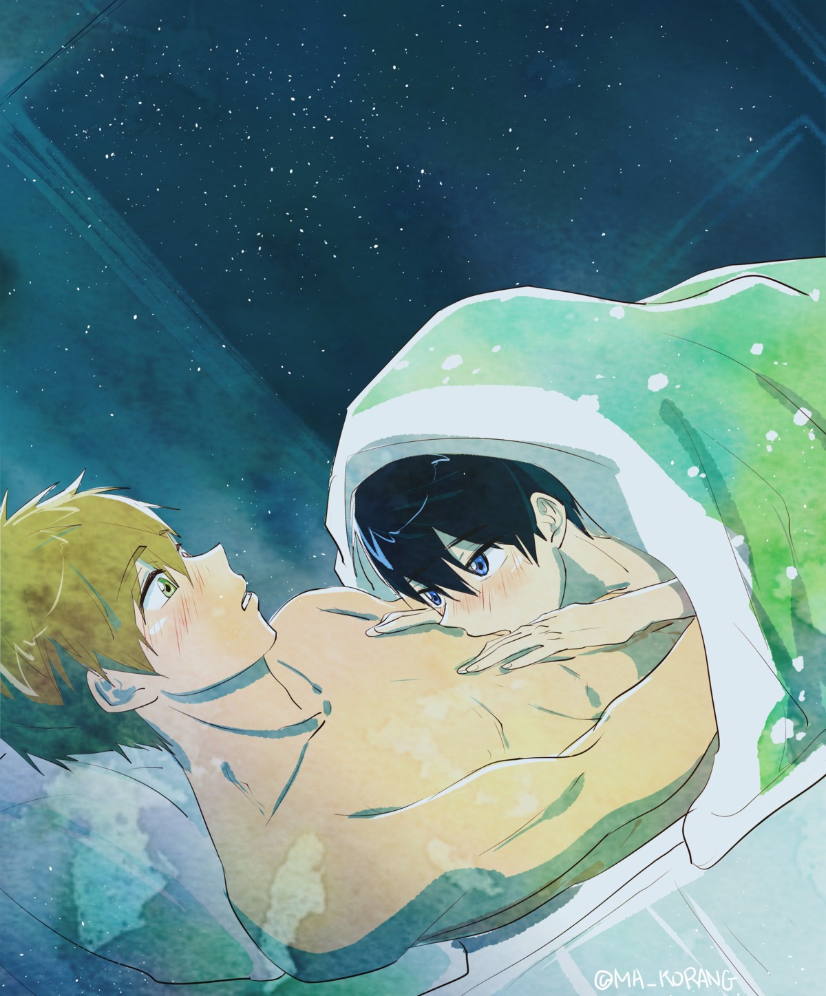 free! ma_korang male nanase_haruka tachibana_makoto yaoi