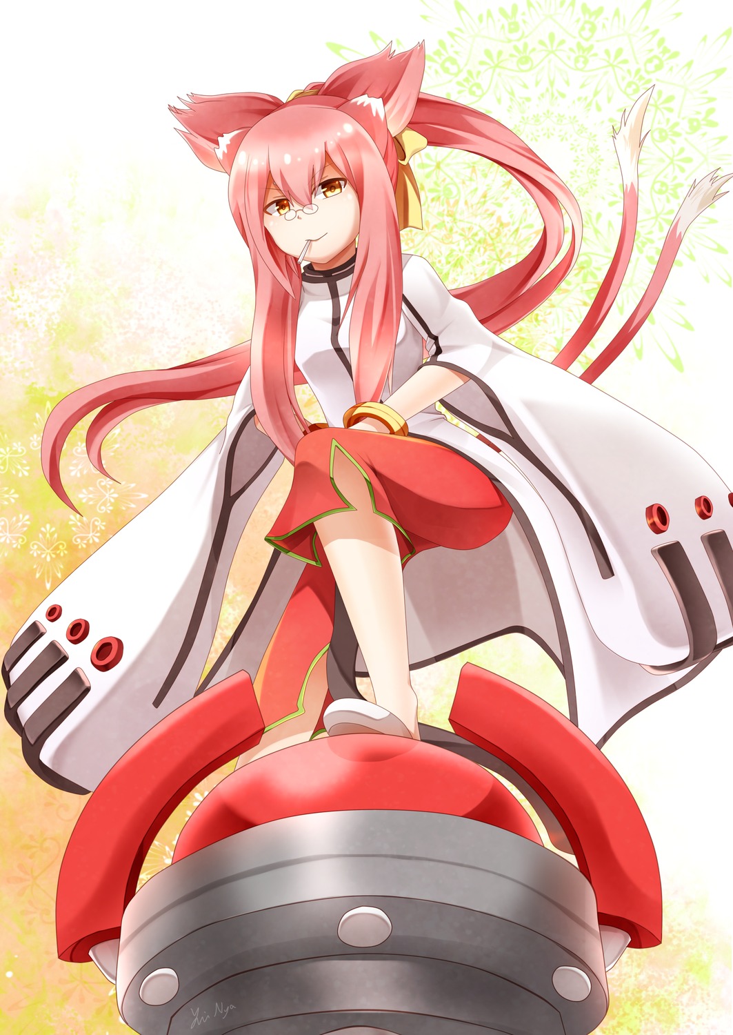 animal_ears blazblue kokonoe megane nekomimi tagme tail