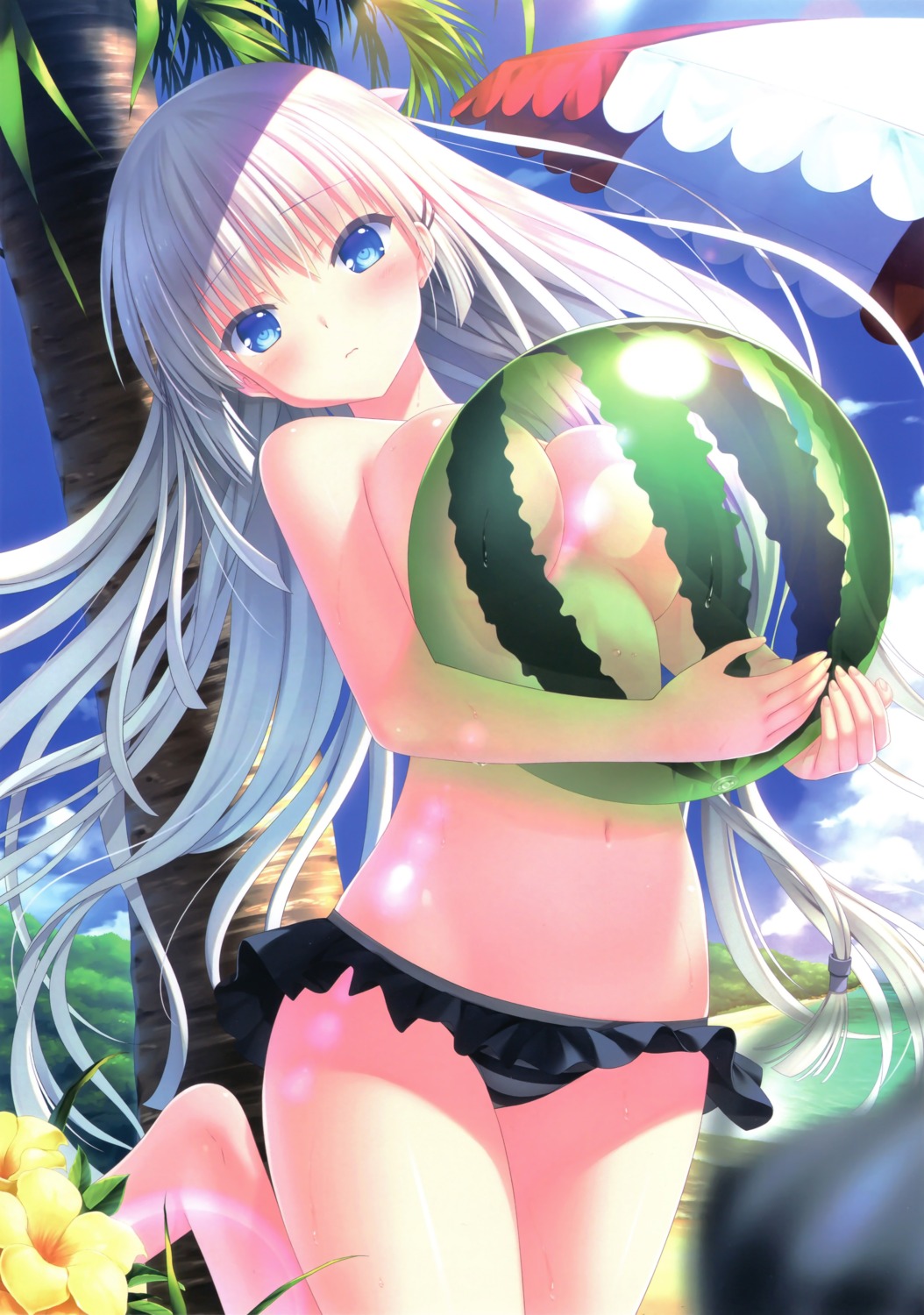 key na-ga naruse_shiroha summer_pockets swimsuits topless