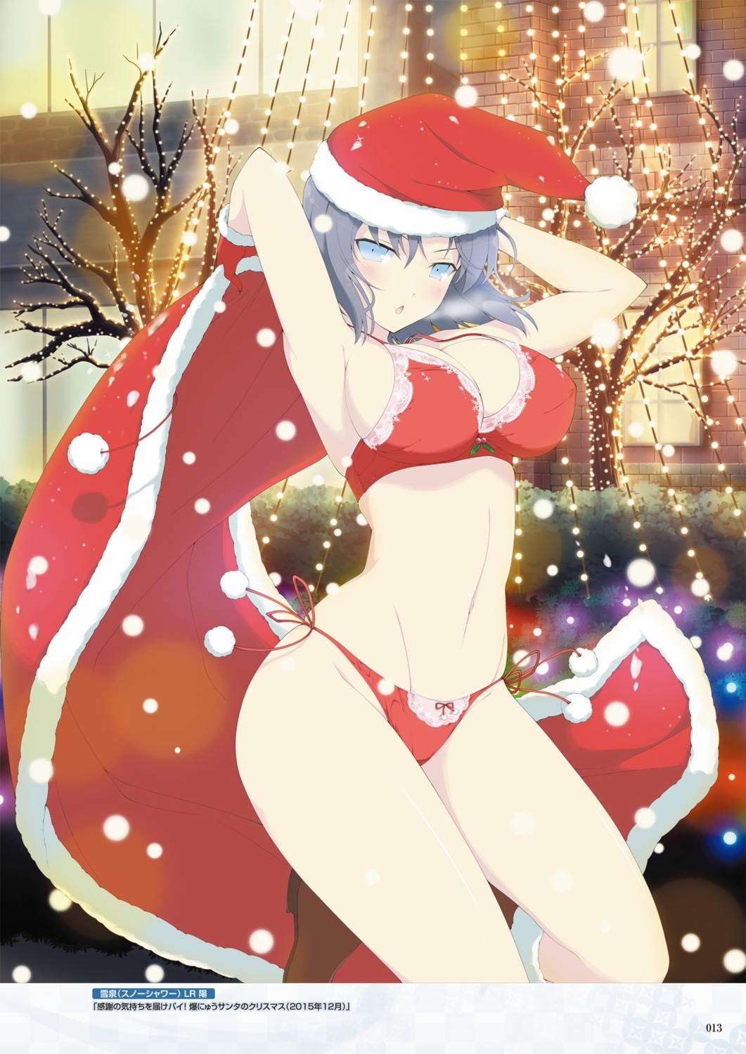 bikini christmas cleavage digital_version senran_kagura swimsuits yaegashi_nan yumi_(senran_kagura)