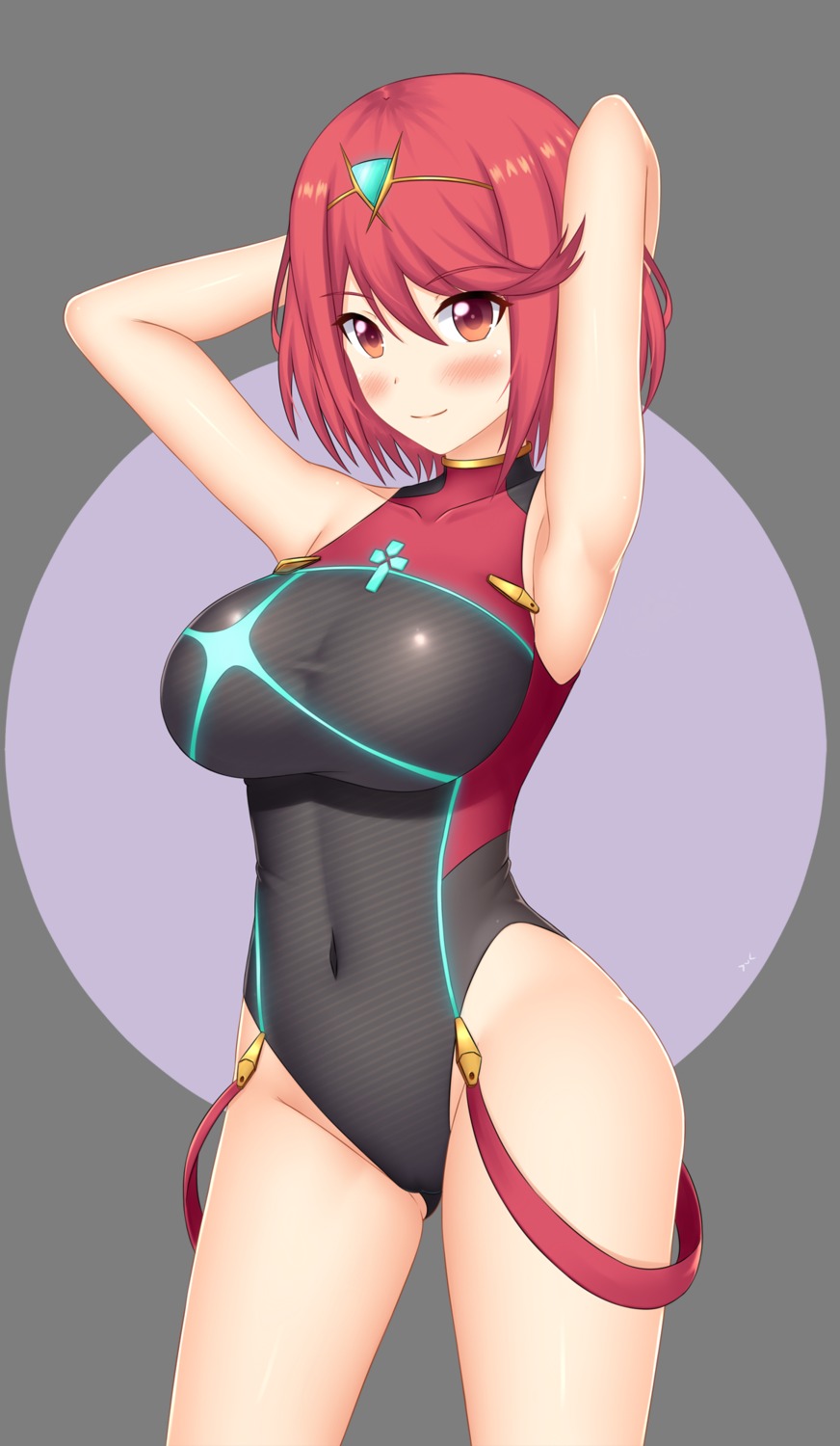 cameltoe homura_(xenoblade_2) keshigomu swimsuits transparent_png xenoblade xenoblade_chronicles_2