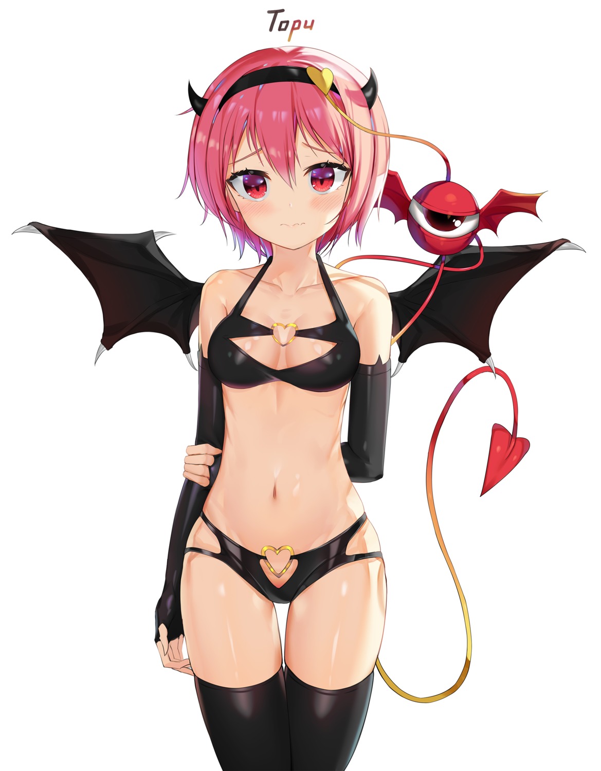 bikini_armor horns komeiji_satori tail thighhighs topu touhou wings