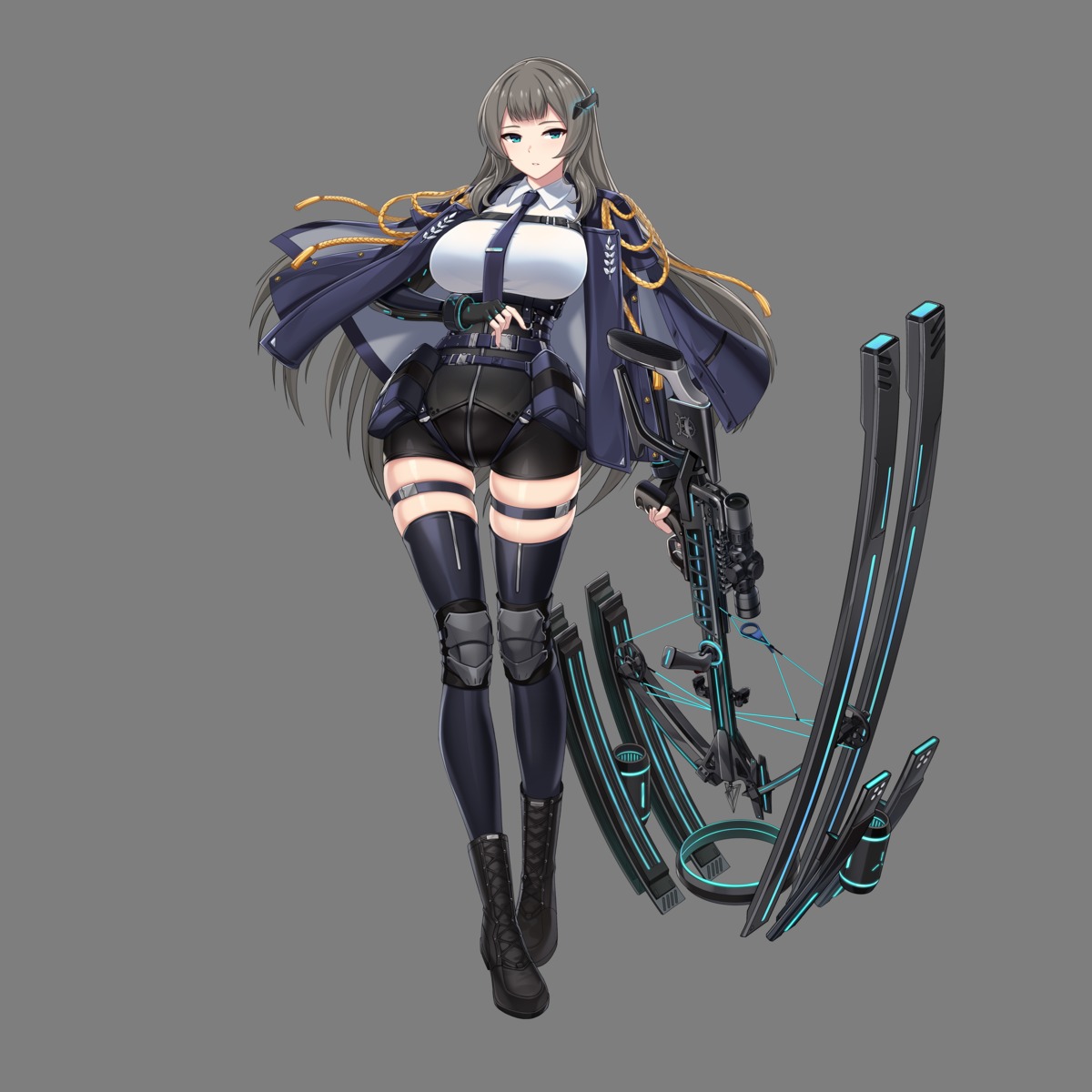 counter:side garter tagme thighhighs uniform weapon