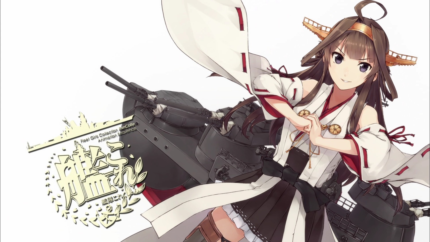 kantai_collection kongou_(kancolle) konishi thighhighs