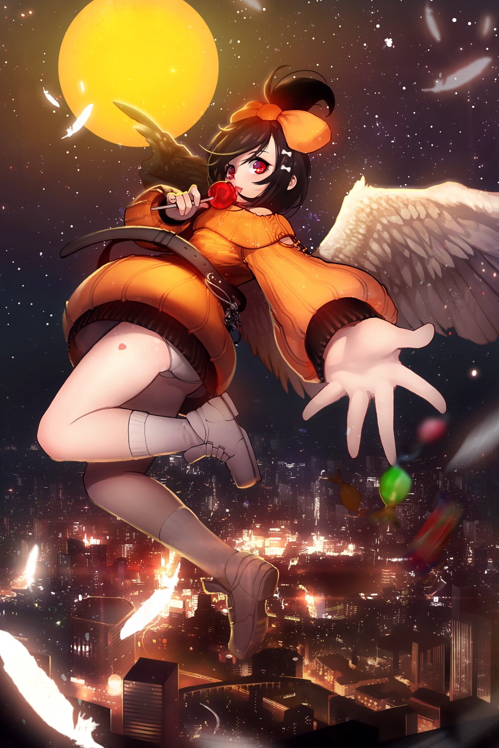 devil_maker:_tokyo dress frigg halloween pantsu rheez wings