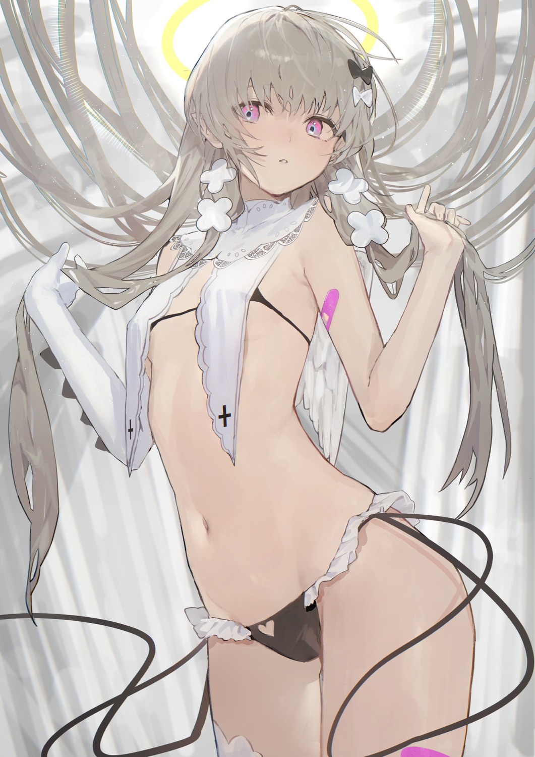 angel bandaid bra pantsu wings yakihokoudon