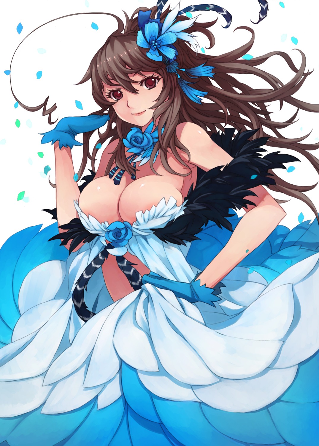 caee_penguin cleavage dress hetalia_axis_powers taiwan