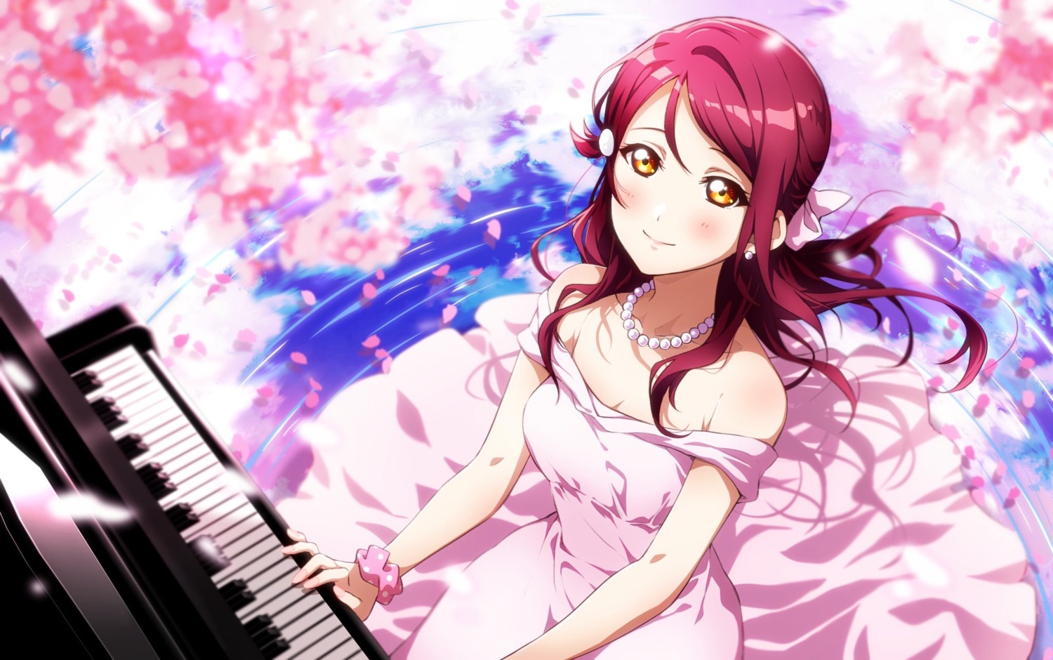 dress kougi_hiroshi love_live!_sunshine!! sakurauchi_riko skirt_lift