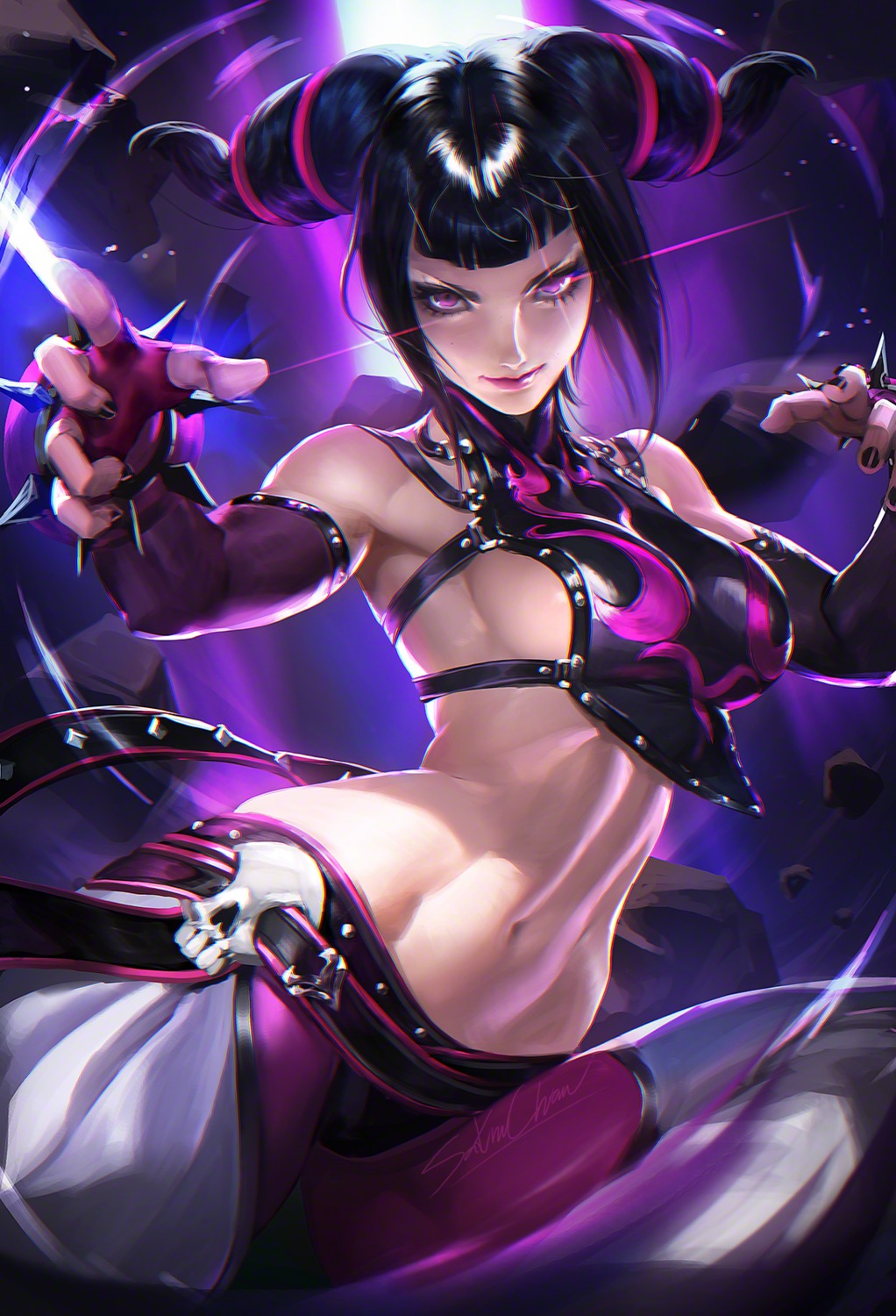 han_juri no_bra sakimichan street_fighter street_fighter_iv