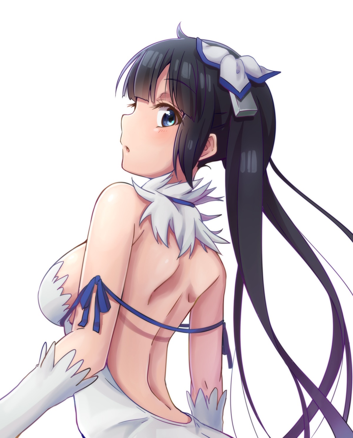 dress dungeon_ni_deai_wo_motomeru_no_wa_machigatteiru_darou_ka hestia_(danmachi) no_bra rariemonn