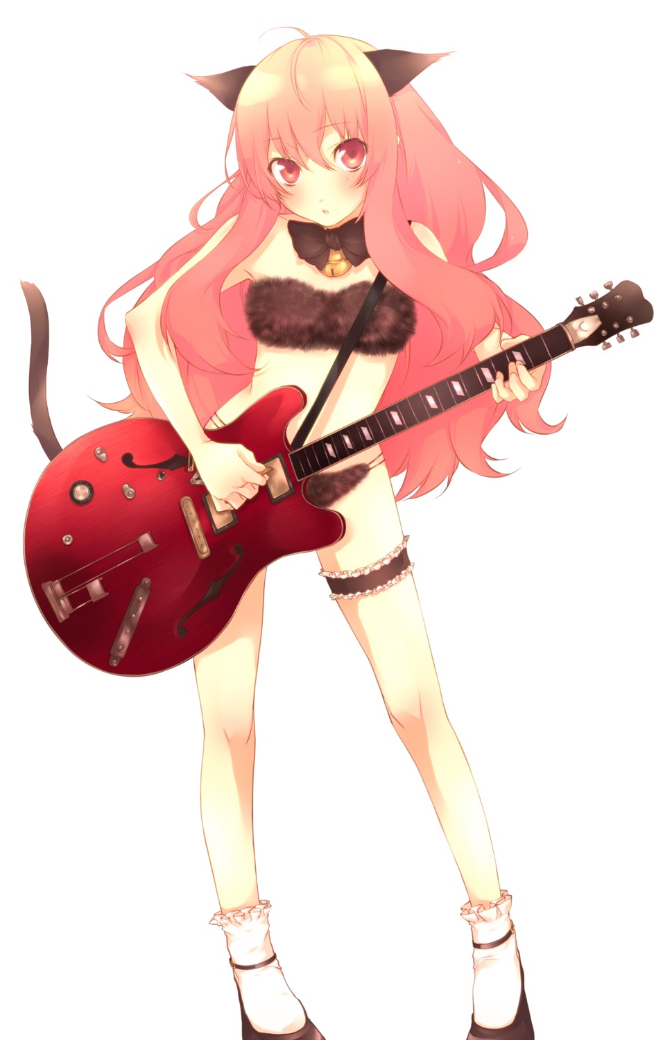 animal_ears bra garter guitar loli louise nekomimi numata_(numa0228) zero_no_tsukaima