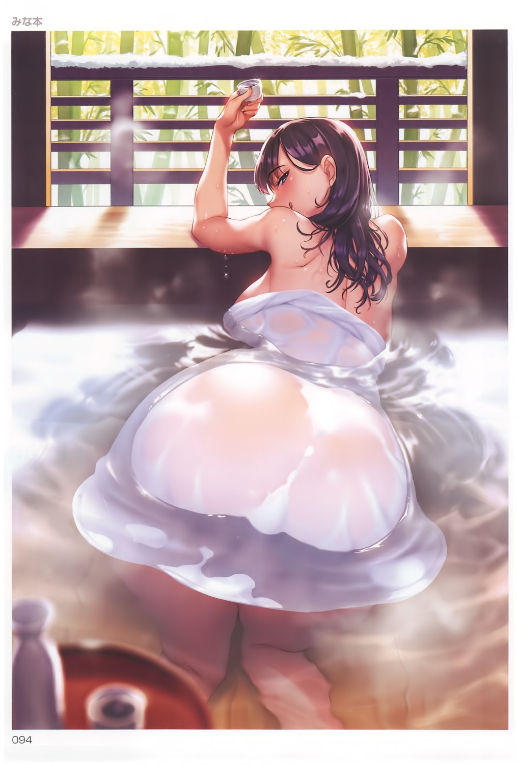 bathing breasts motton sake see_through toranoana towel wet