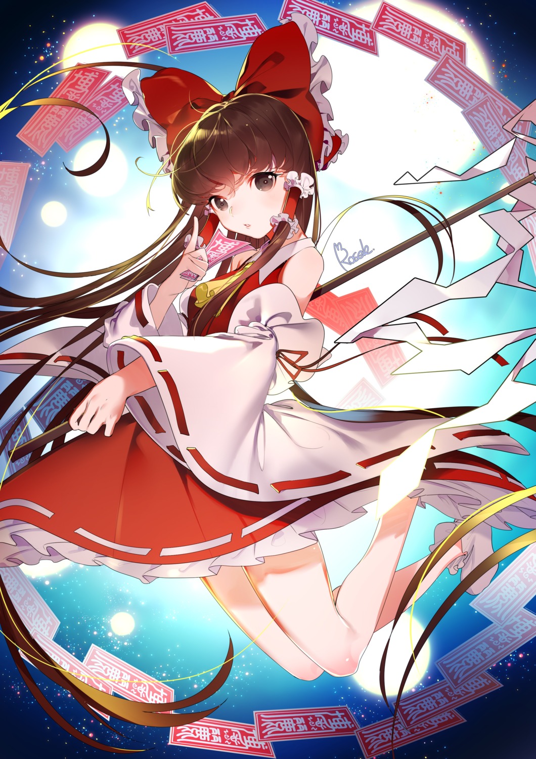 hakurei_reimu rosele touhou