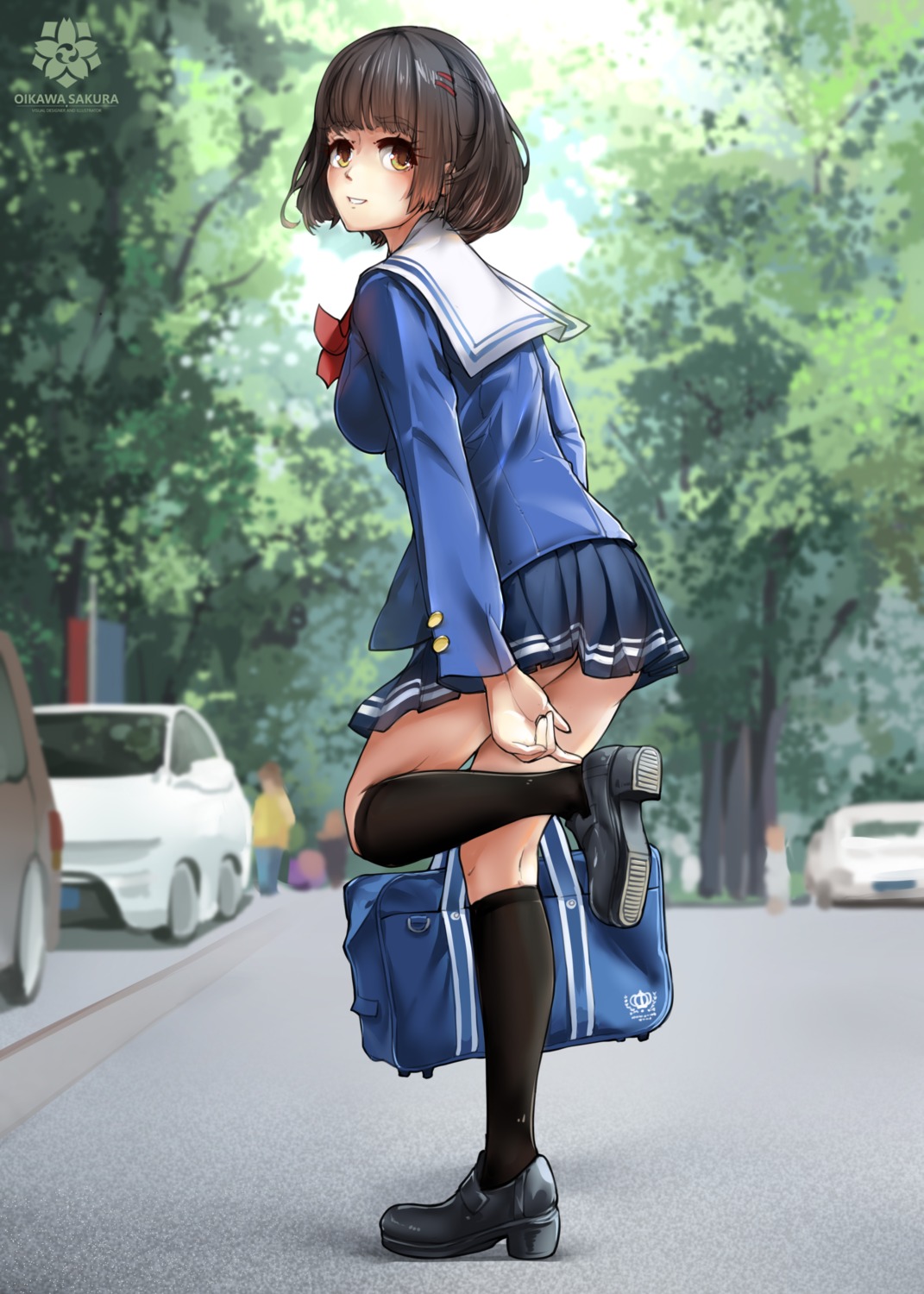 heels oikawa_sakura seifuku