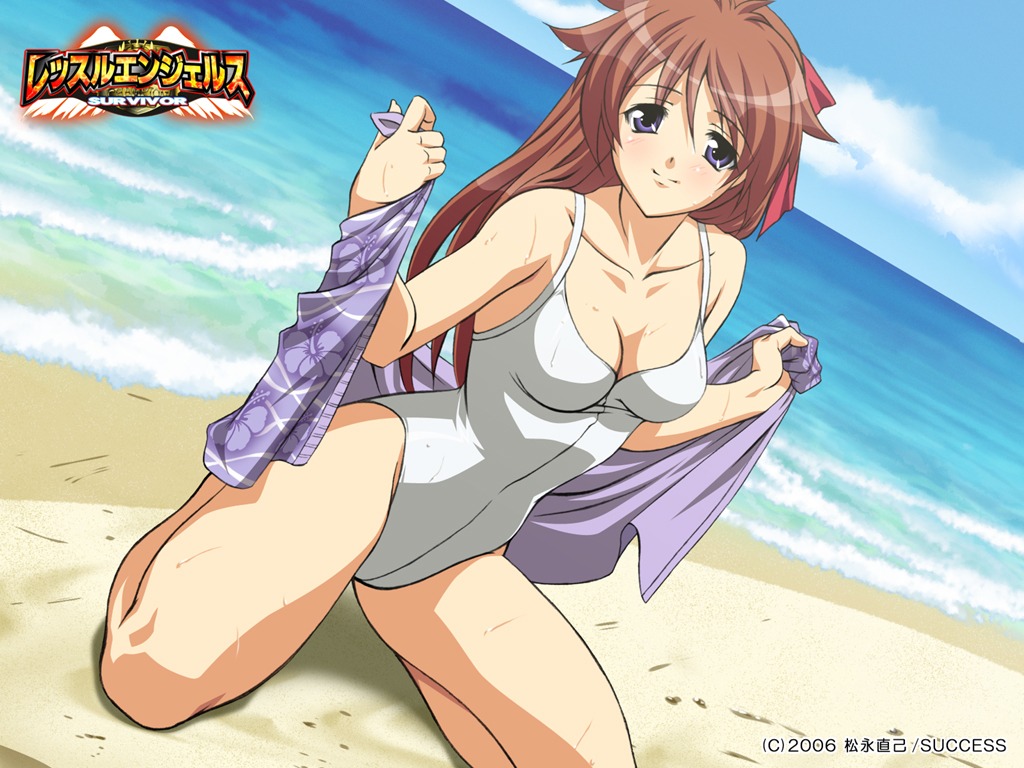 cleavage hal muto_megumi success swimsuits wallpaper wrestle_angels wrestle_angels_survivor