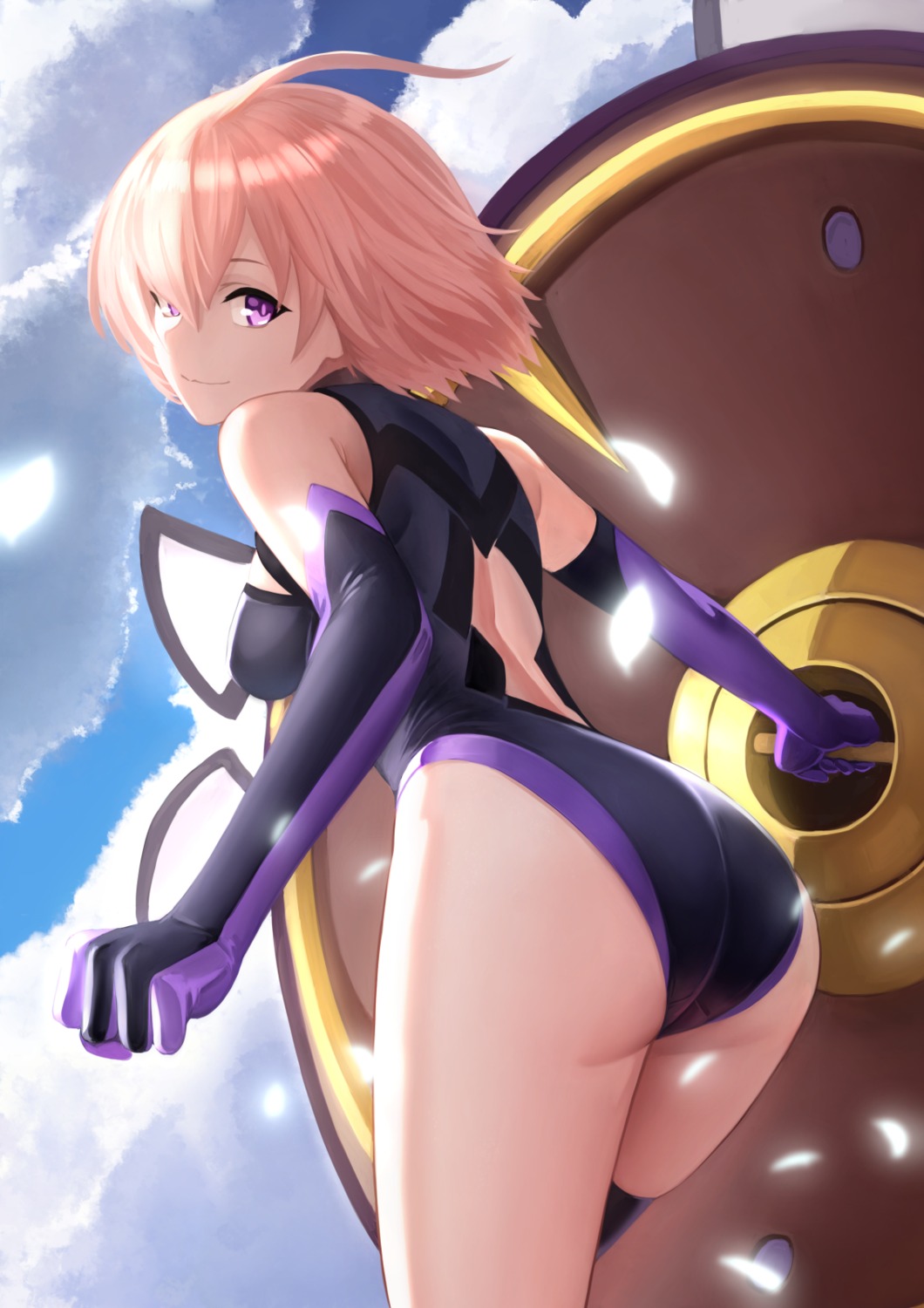 armor ass fate/grand_order leotard mash_kyrielight yamaneko