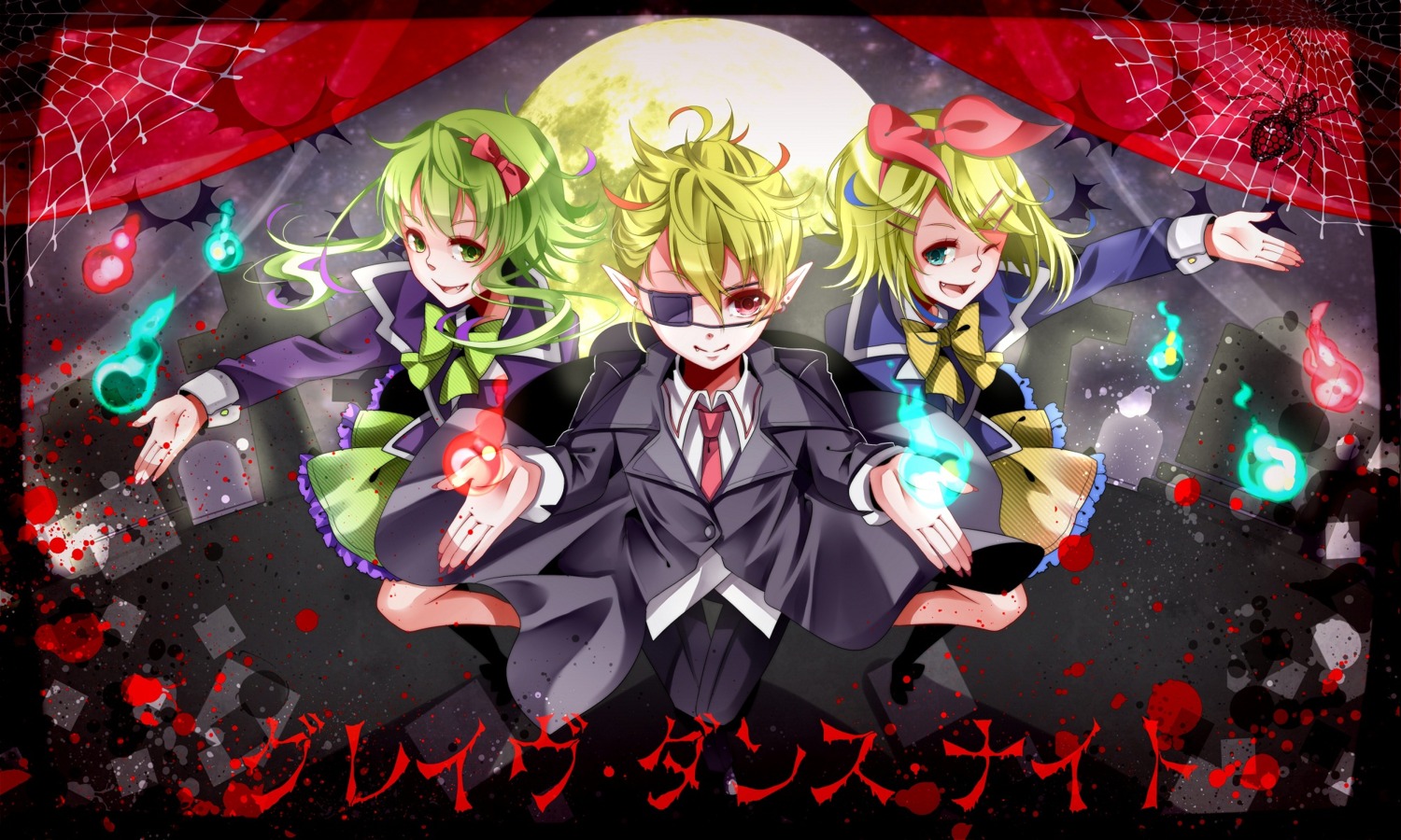 eyepatch gumi kagamine_len kagamine_rin nou vocaloid