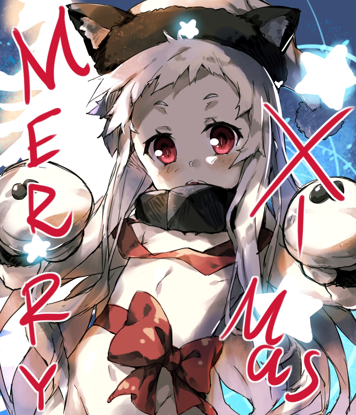 christmas kantai_collection loli naked_ribbon northern_ocean_hime redcomet