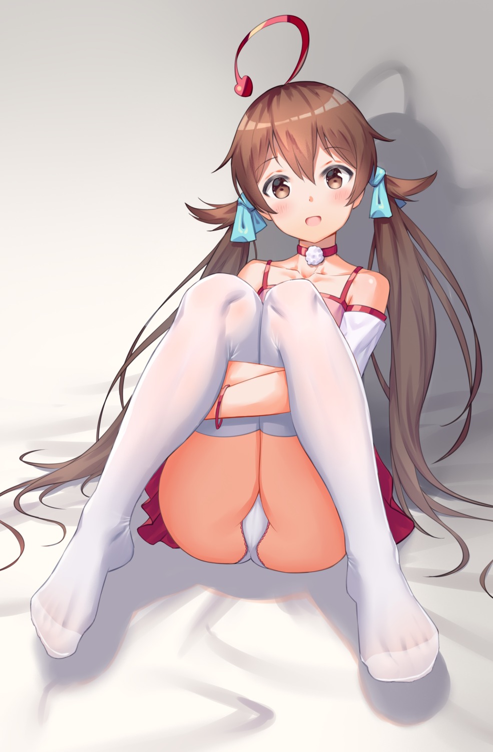 cameltoe feet konishi_(565112307) pantsu skirt_lift thighhighs xinkeniang xinkeniang.ch