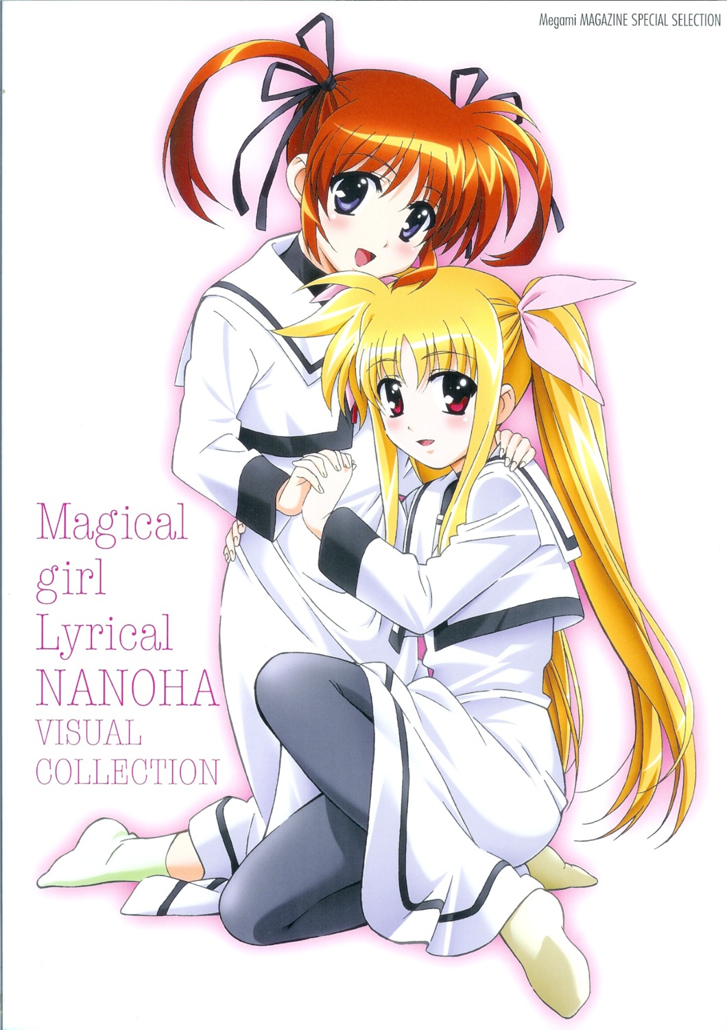 dress fate_testarossa mahou_shoujo_lyrical_nanoha mahou_shoujo_lyrical_nanoha_a's okuda_yasuhiro pantyhose screening seifuku takamachi_nanoha