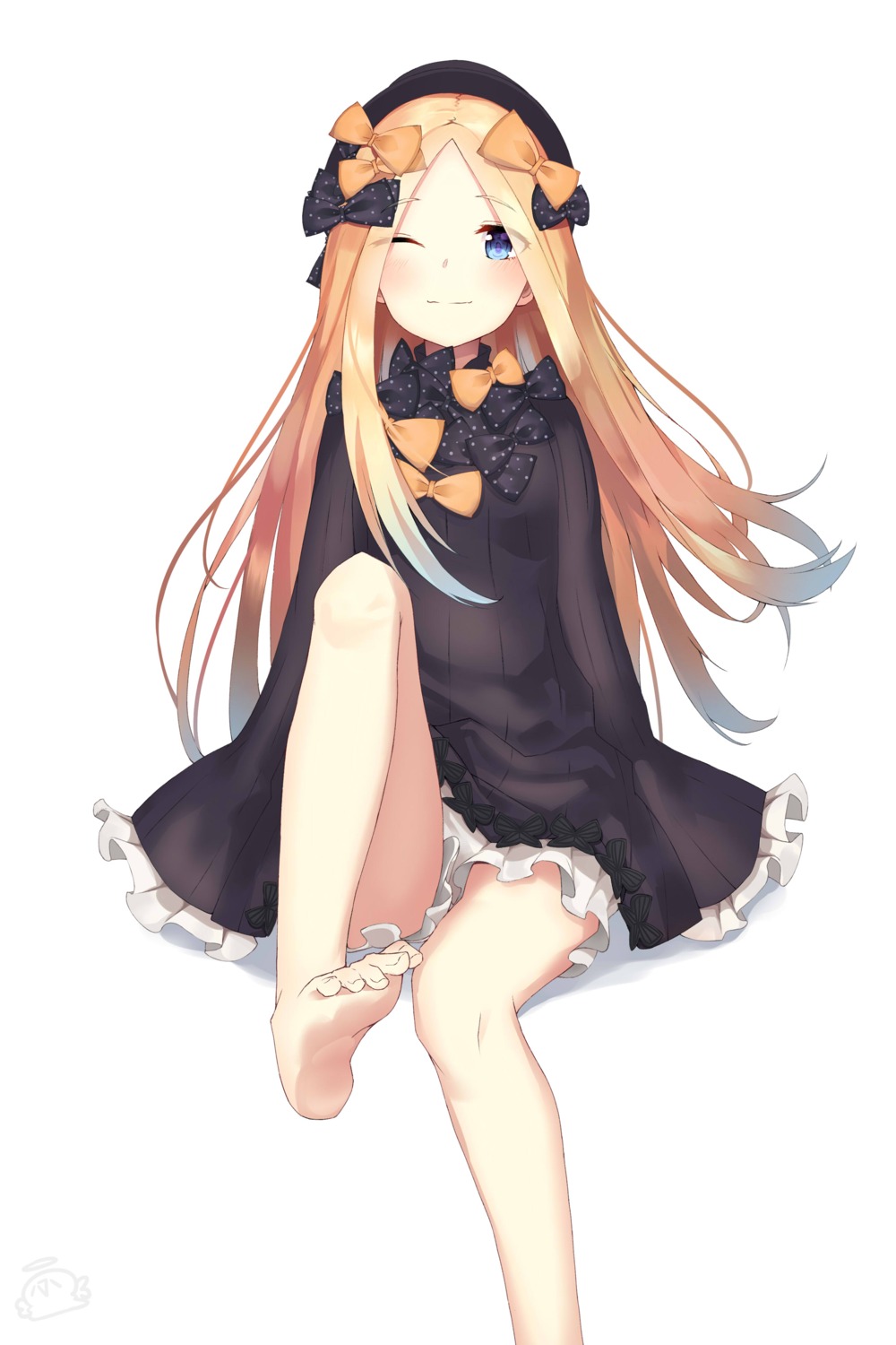 abigail_williams_(fate) bloomers dress fate/grand_order feet lunati skirt_lift