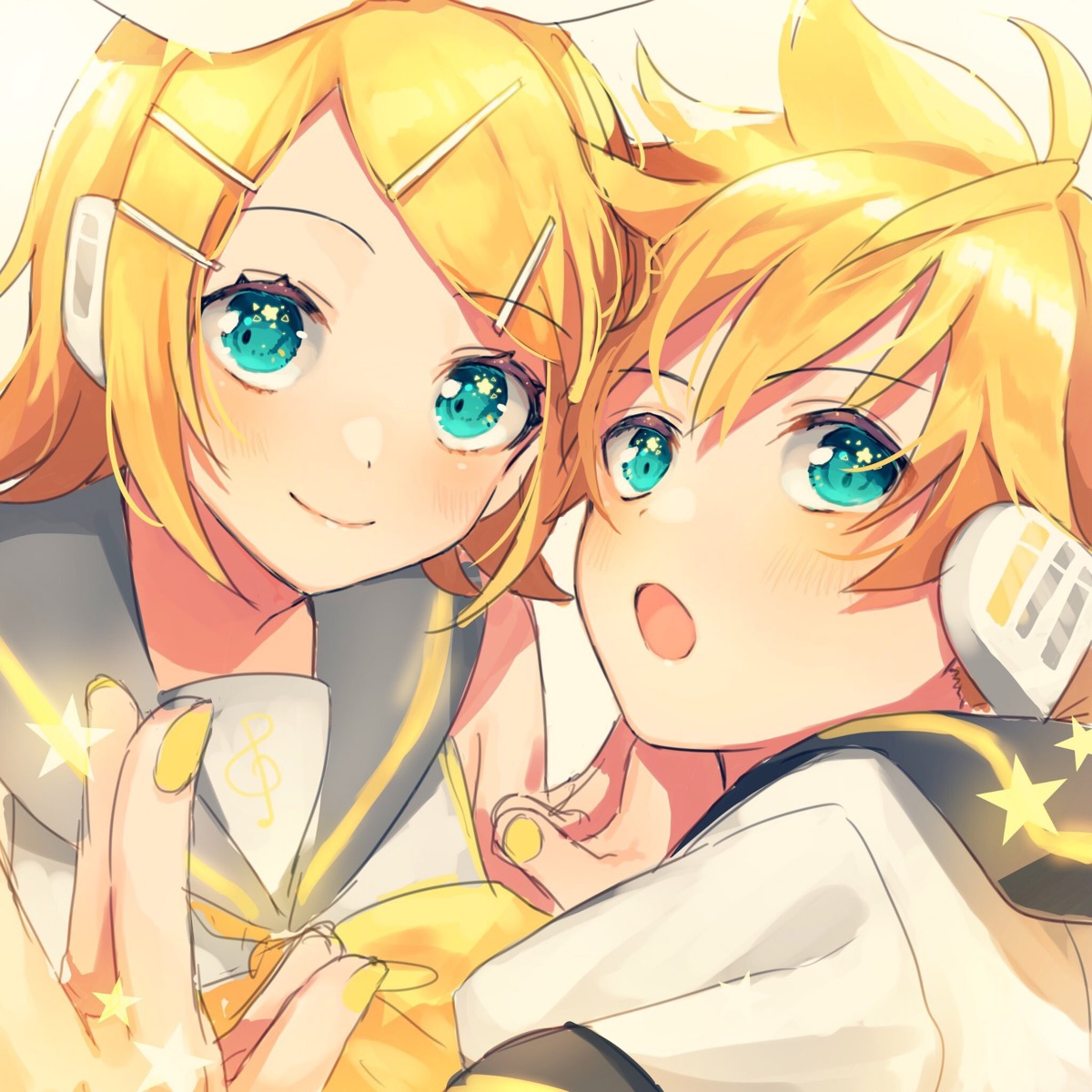 kagamine_len kagamine_rin shinotarou_(nagunaguex) vocaloid