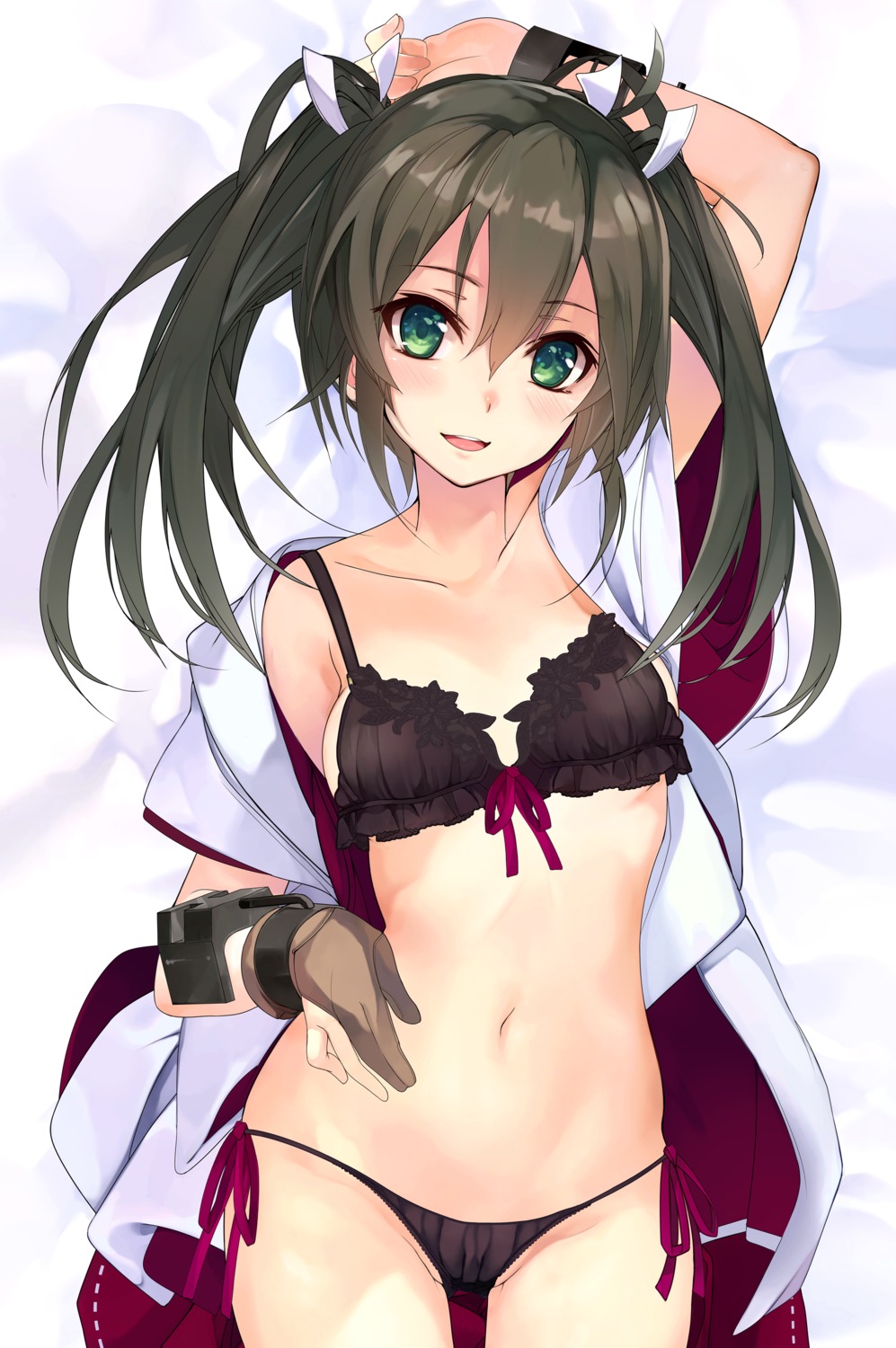 bra kantai_collection open_shirt pantsu shirokitsune zuikaku_(kancolle)