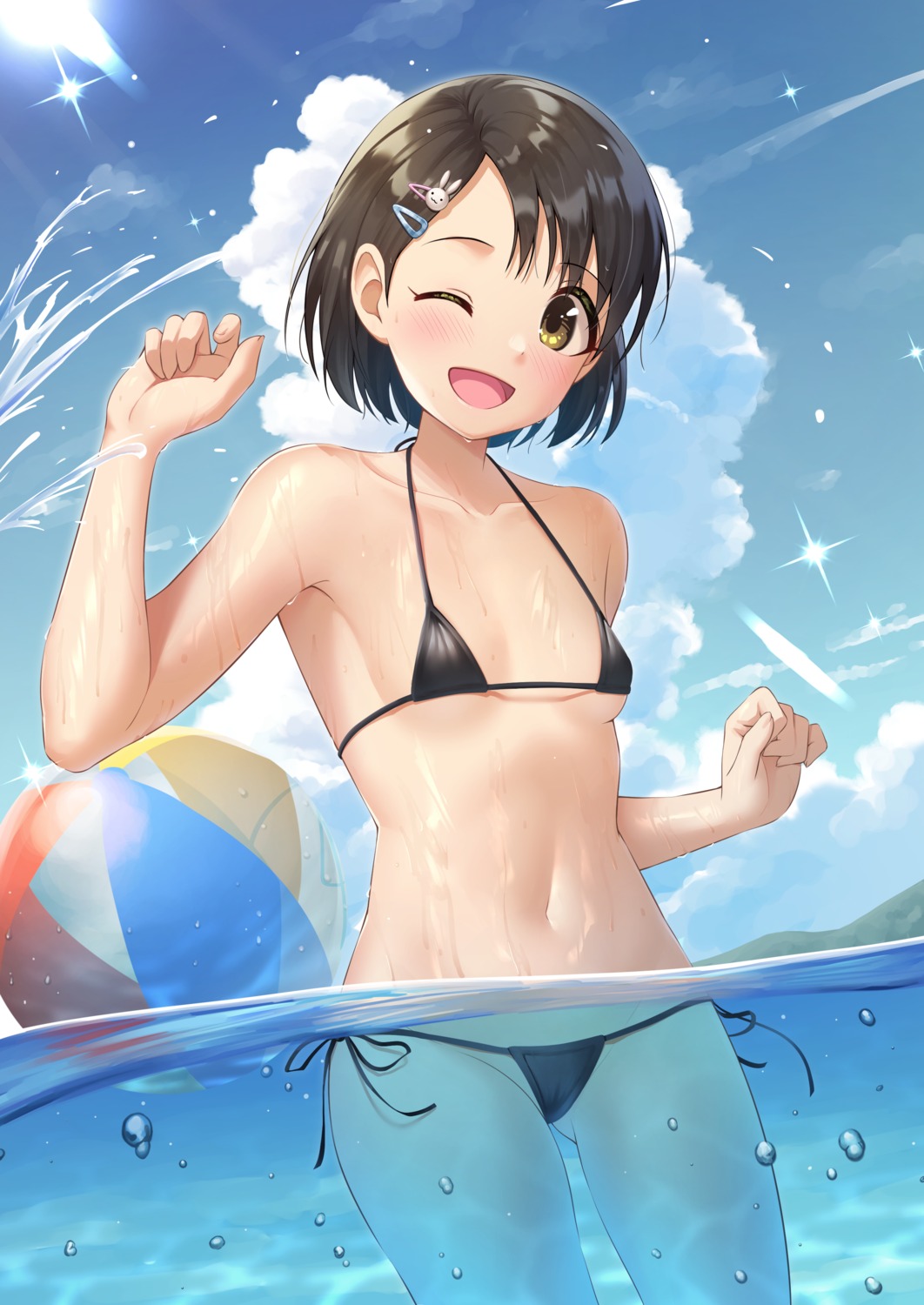 bikini loli sasaki_chie swimsuits the_idolm@ster the_idolm@ster_cinderella_girls the_idolm@ster_cinderella_girls_u149 tsunenorip