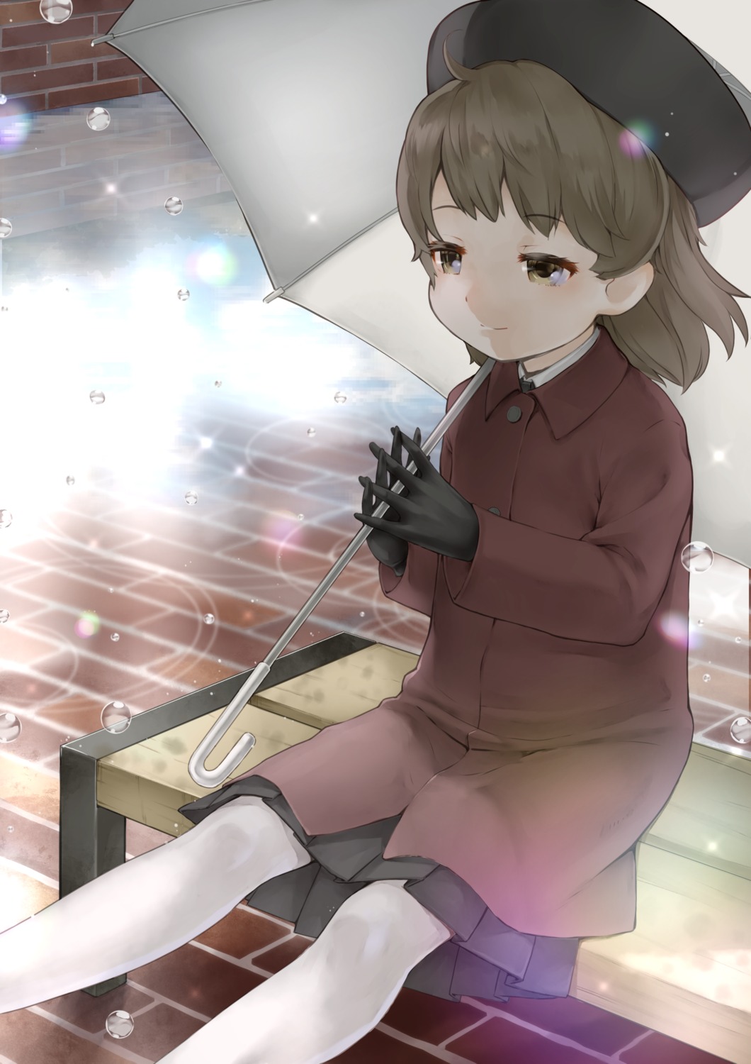 hatoba_tsugu hatoba_tsugu_(character) pantyhose rin2008 umbrella