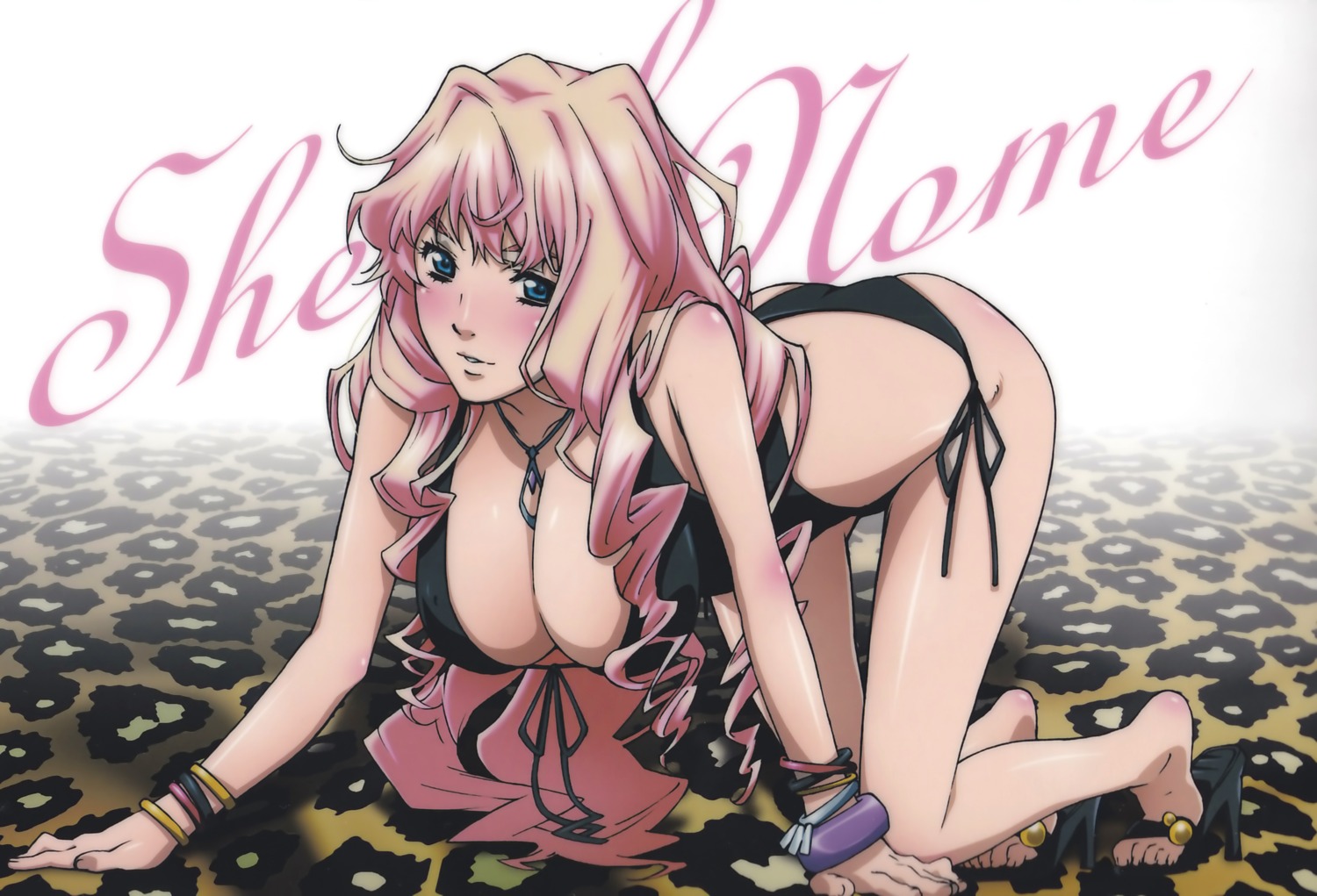 cleavage macross macross_frontier sheryl_nome swimsuits