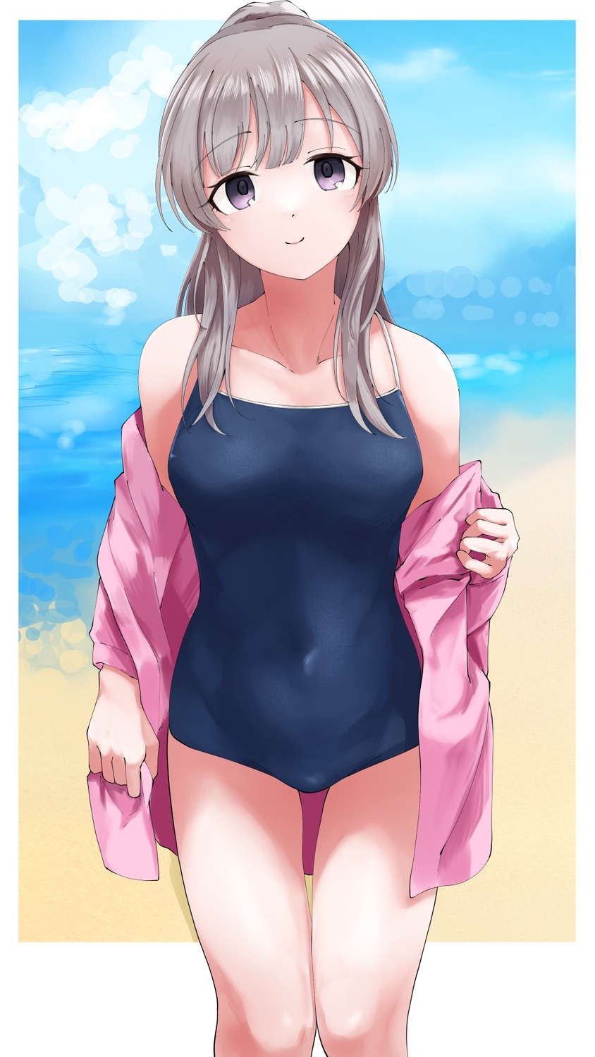 school_swimsuit swimsuits the_idolm@ster the_idolm@ster_shiny_colors undressing yanokake yuukoku_kiriko