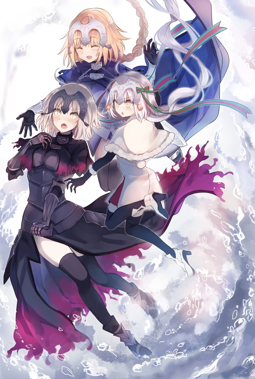 armor fate/grand_order heels jeanne_d'arc jeanne_d'arc_(alter)_(fate) jeanne_d'arc_(fate) jeanne_d'arc_alter_santa_lily tare_nu thighhighs