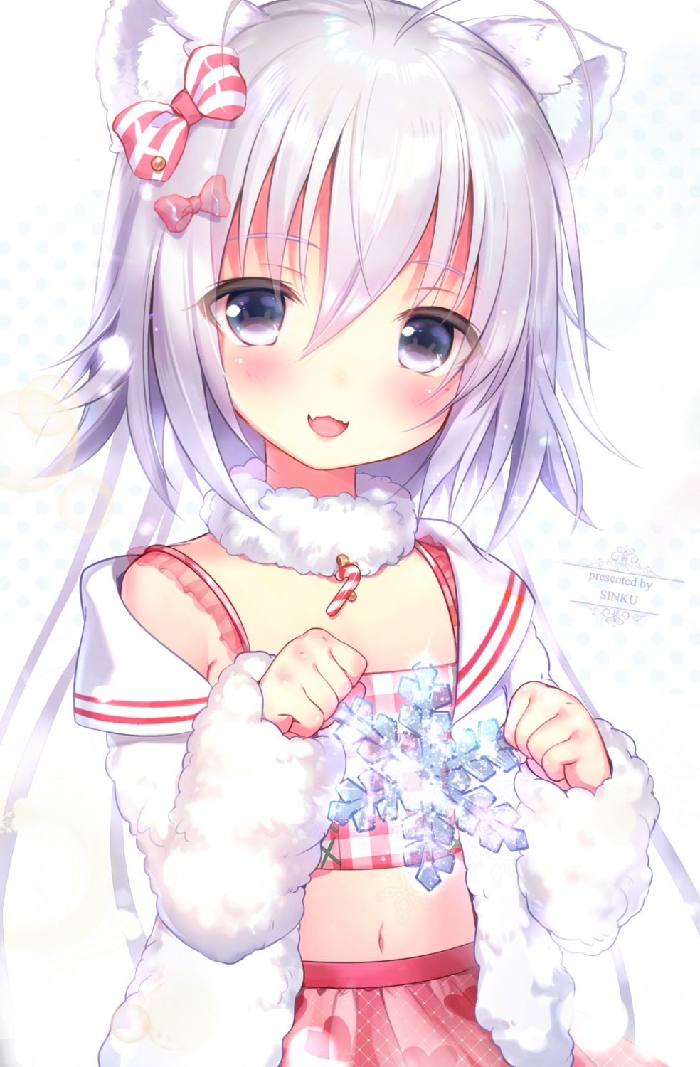 animal_ears bra nekomimi open_shirt yadamon