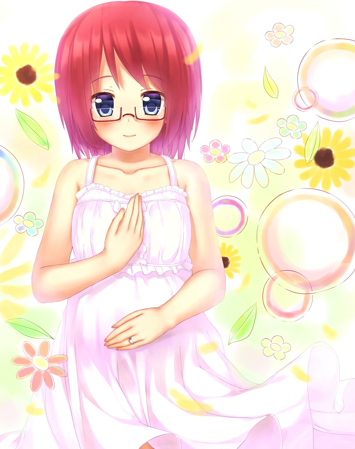 dress megane pregnant summer_dress zazazazazazawa