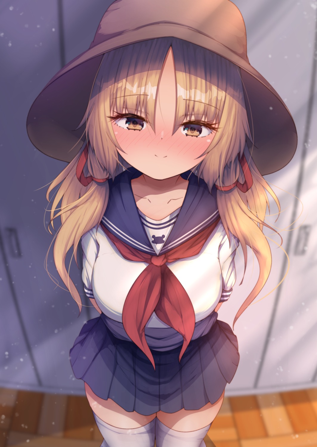 darumoon moriya_suwako seifuku thighhighs touhou