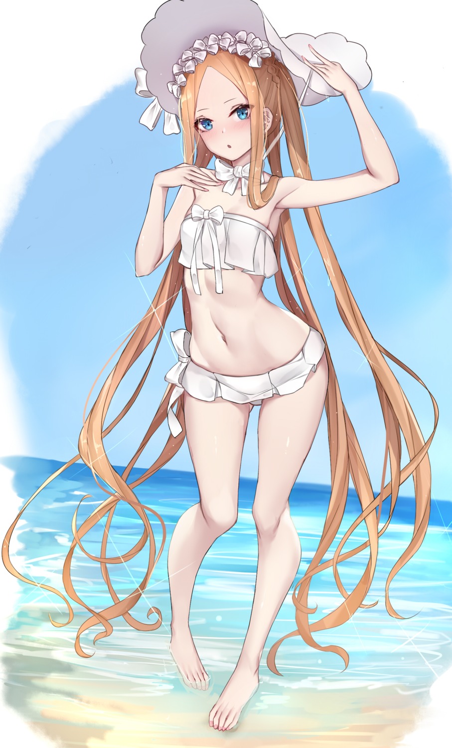 abigail_williams_(fate) bikini cleavage fate/grand_order loli sherryqq swimsuits wet