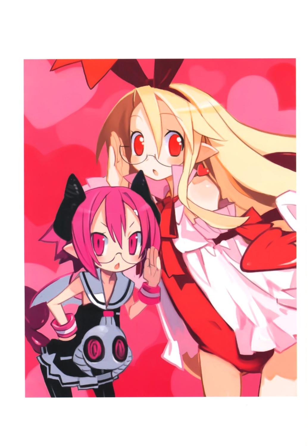 disgaea flonne harada_takehito megane overfiltered pantsu pantyhose raspberyl tail wings