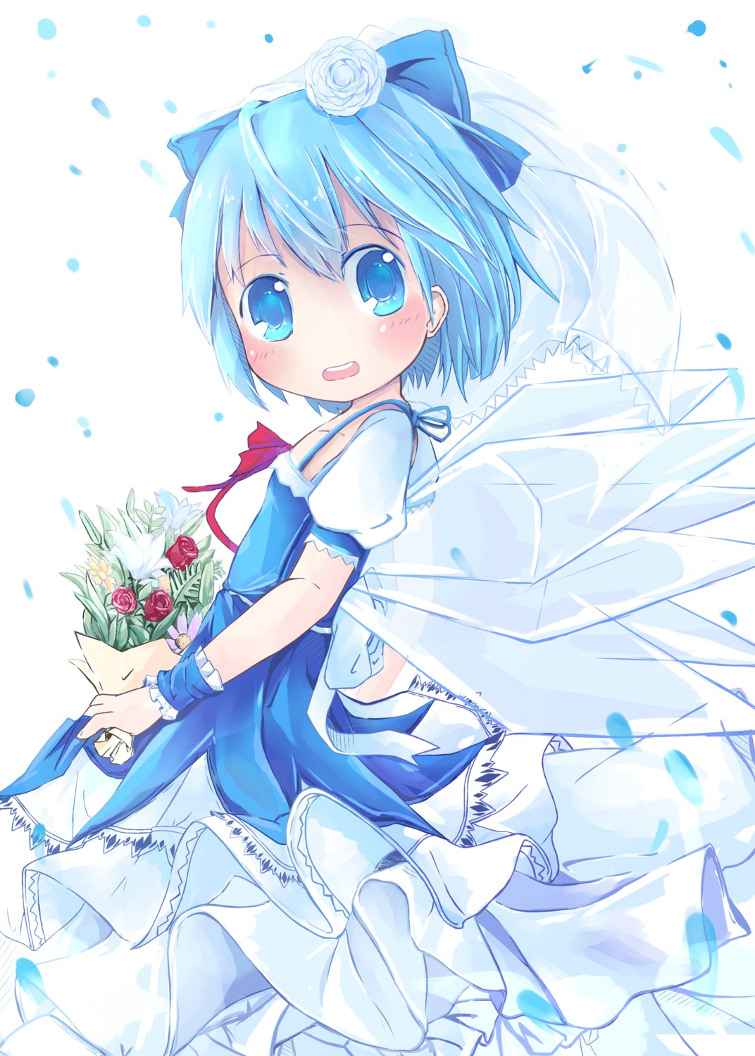 cirno sakuraba_hikaru touhou wings